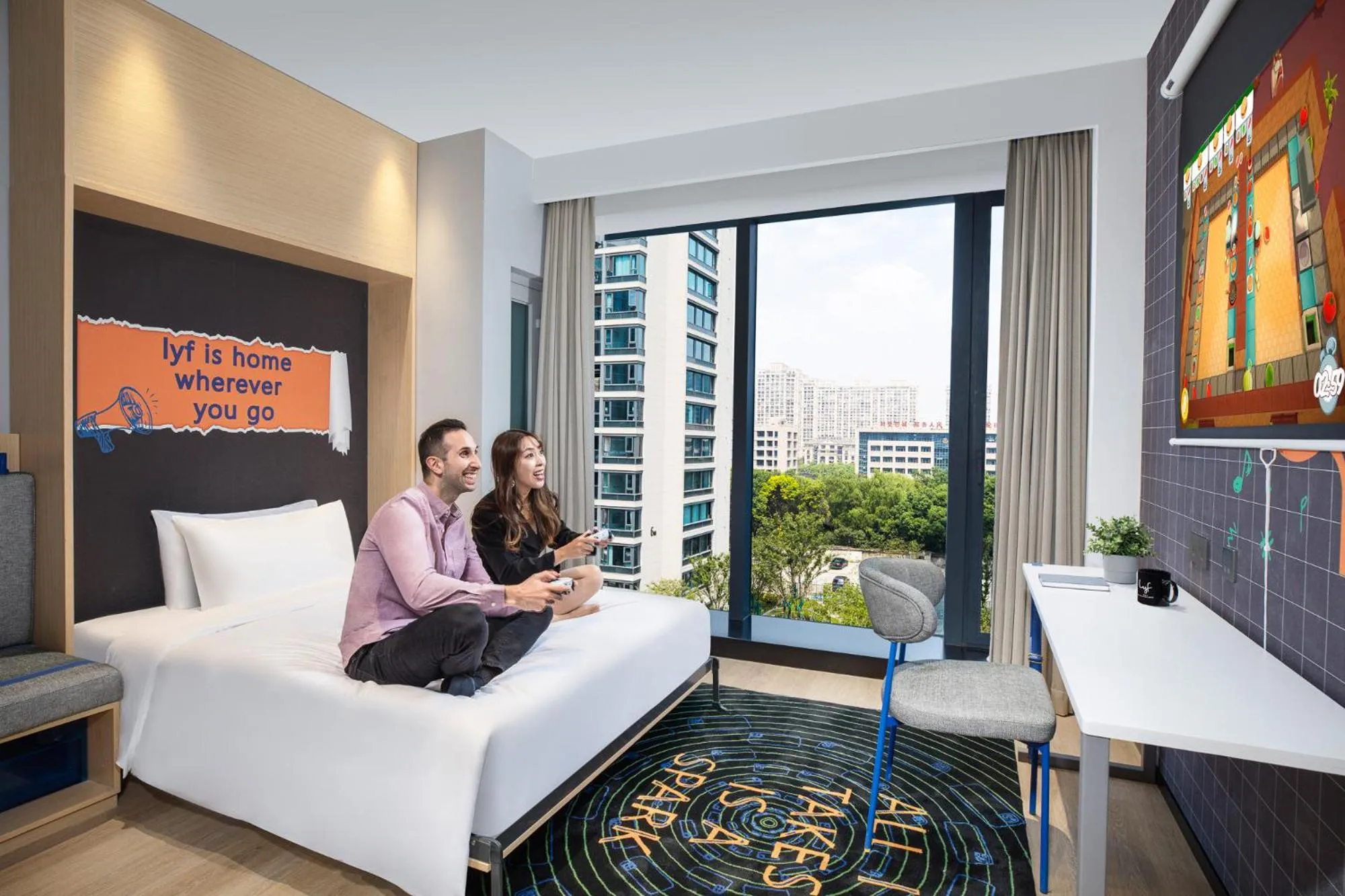 Photo of the whole room in lyf Mid-Town Hangzhou