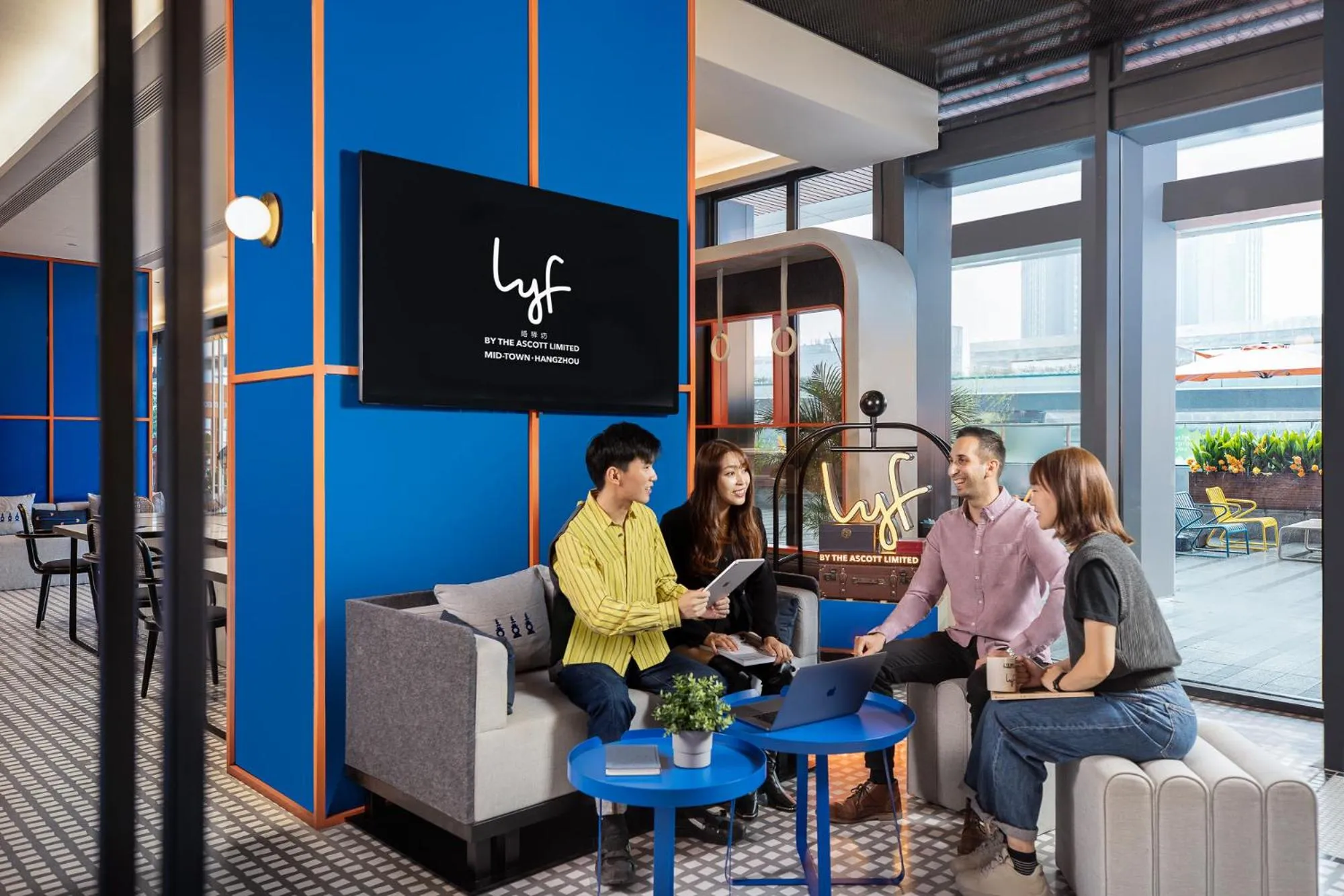 Lobby or reception in lyf Mid-Town Hangzhou