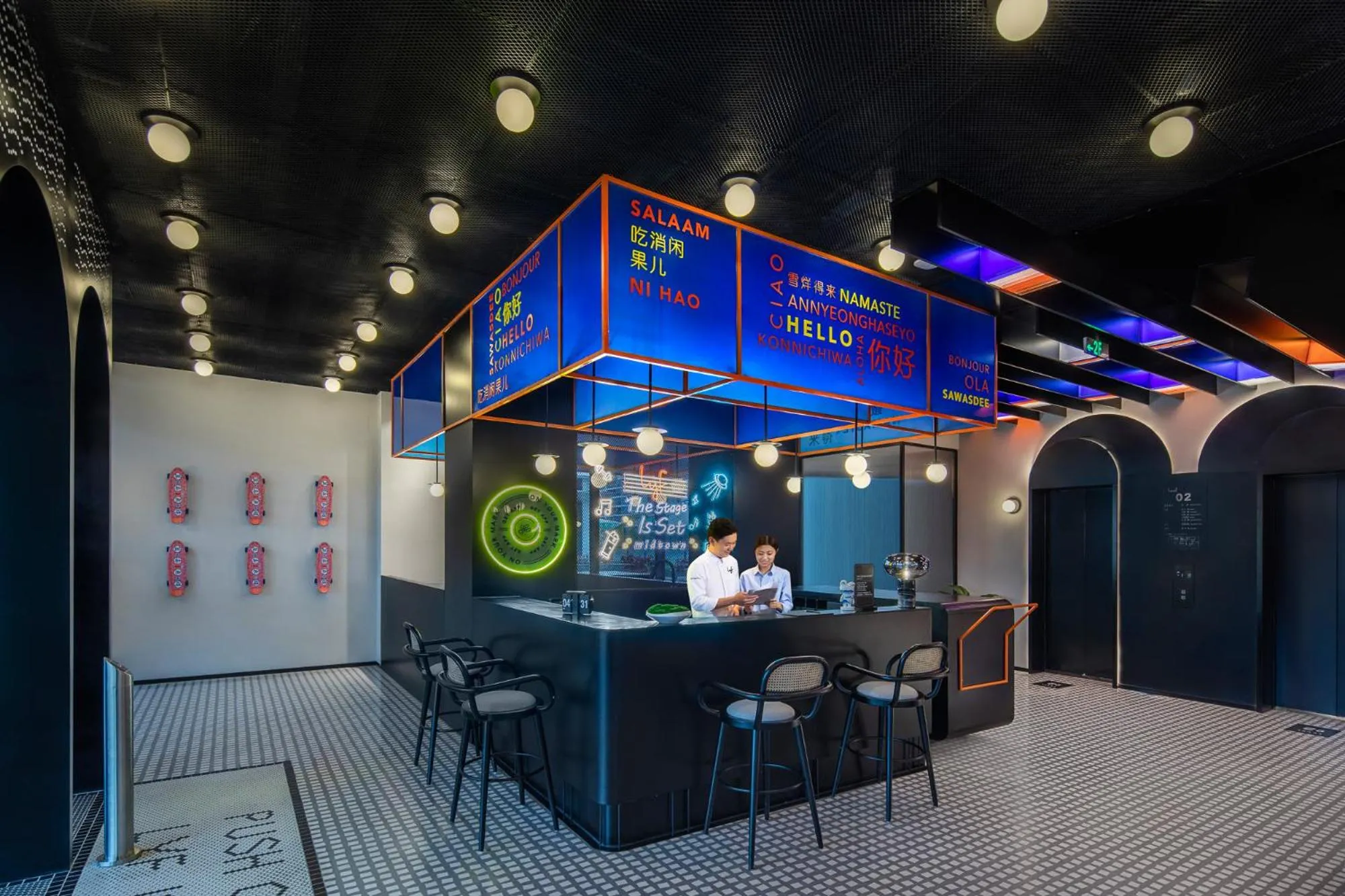 Lobby or reception in lyf Mid-Town Hangzhou