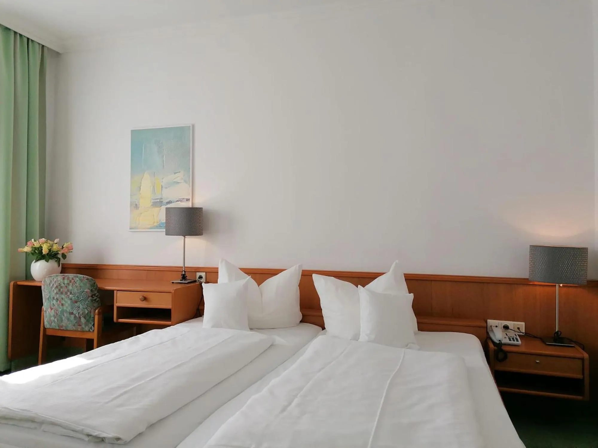 Bed in Hotel Wendelstein