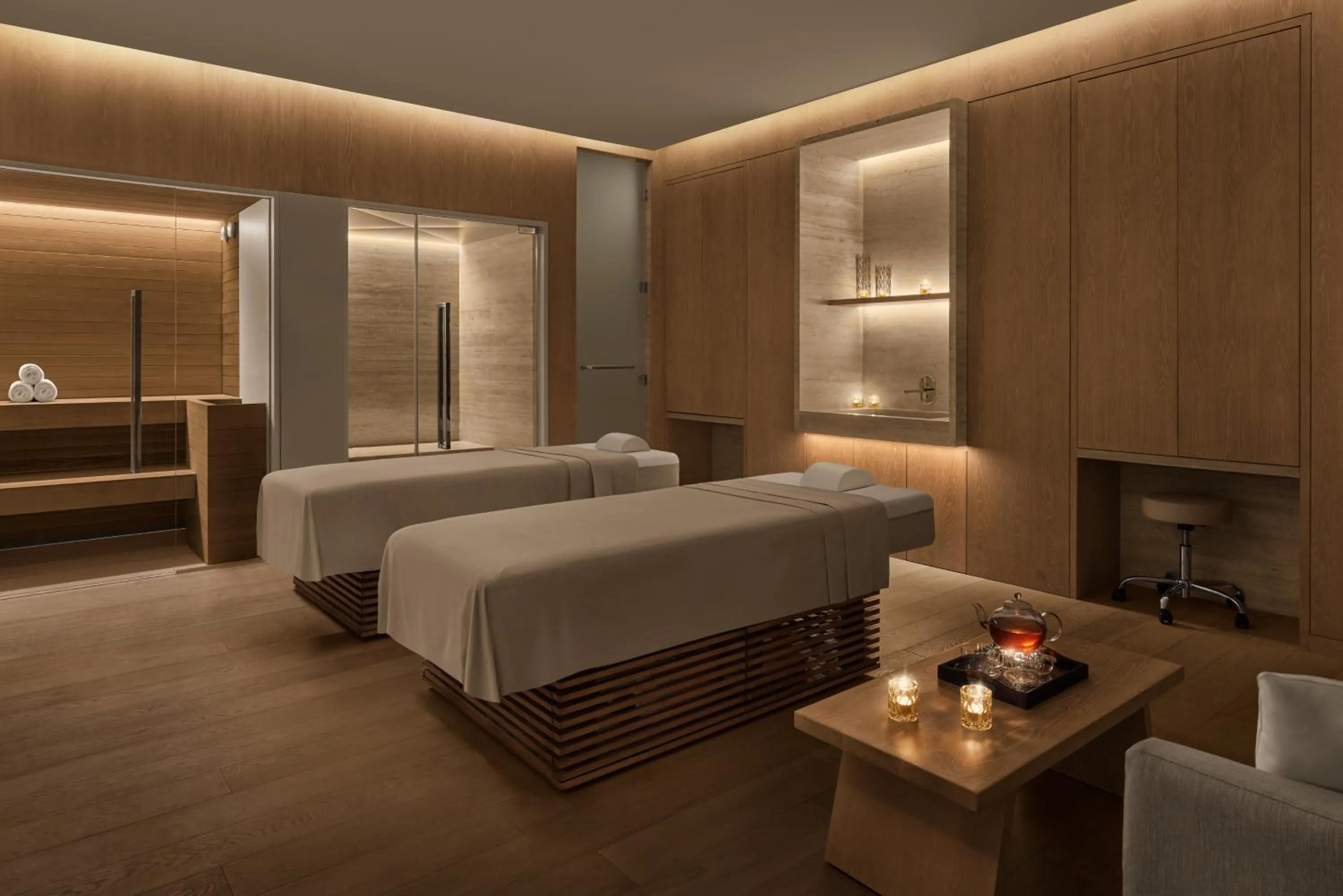 Spa and wellness centre/facilities, Bed in The Dubai EDITION