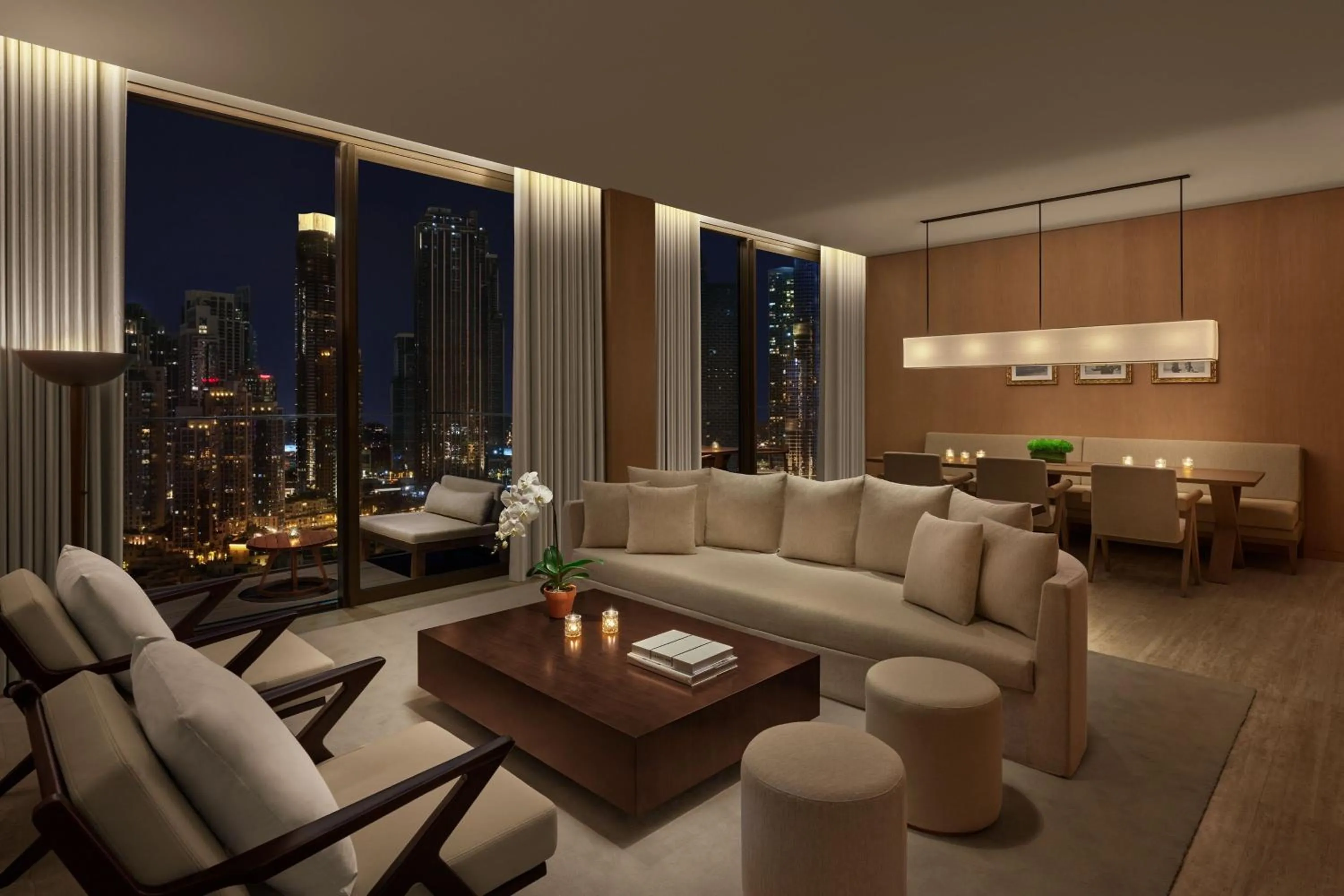 Living room in The Dubai EDITION