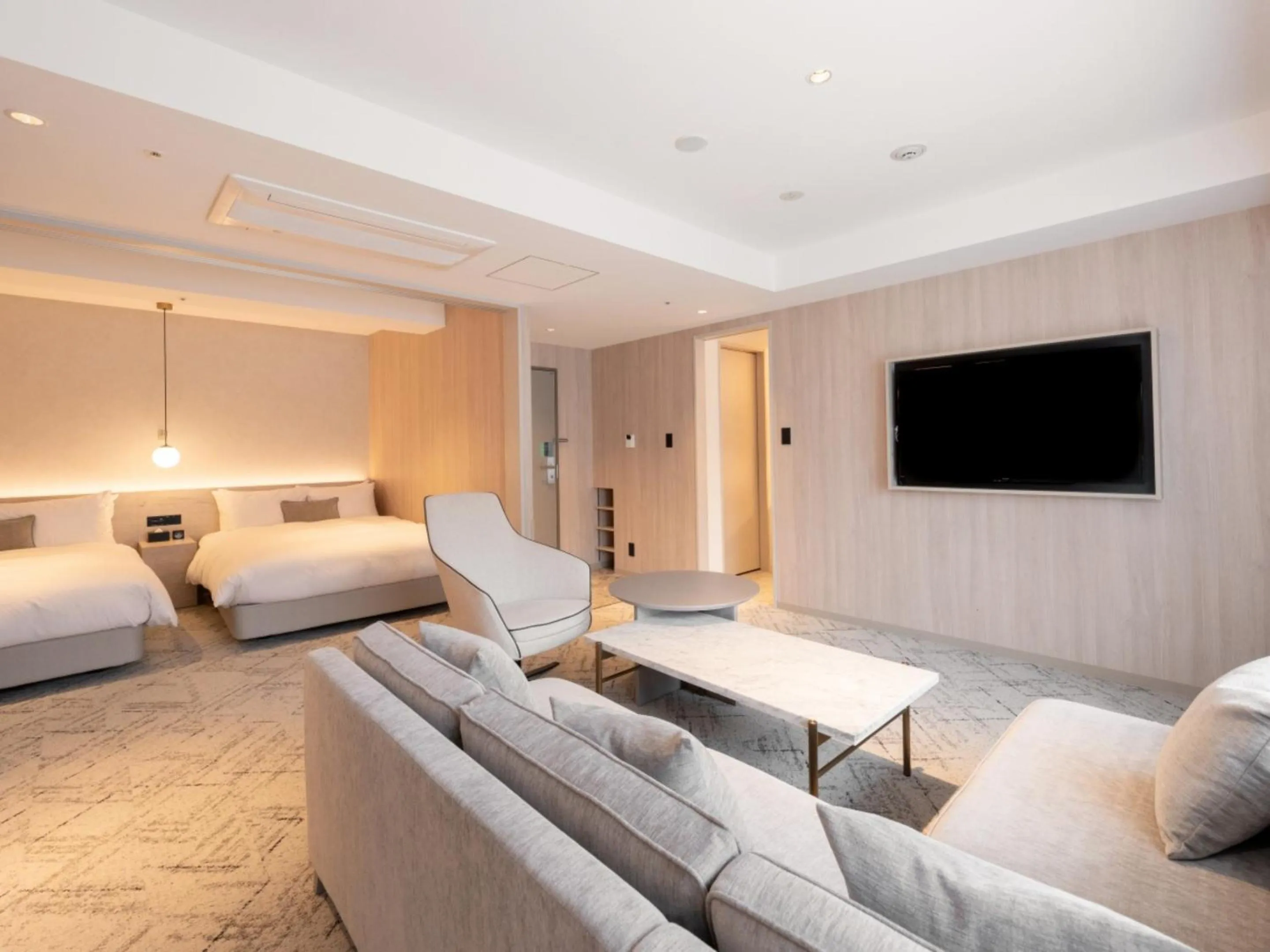 Photo of the whole room, Bed in HOTEL THE LEBEN OSAKA