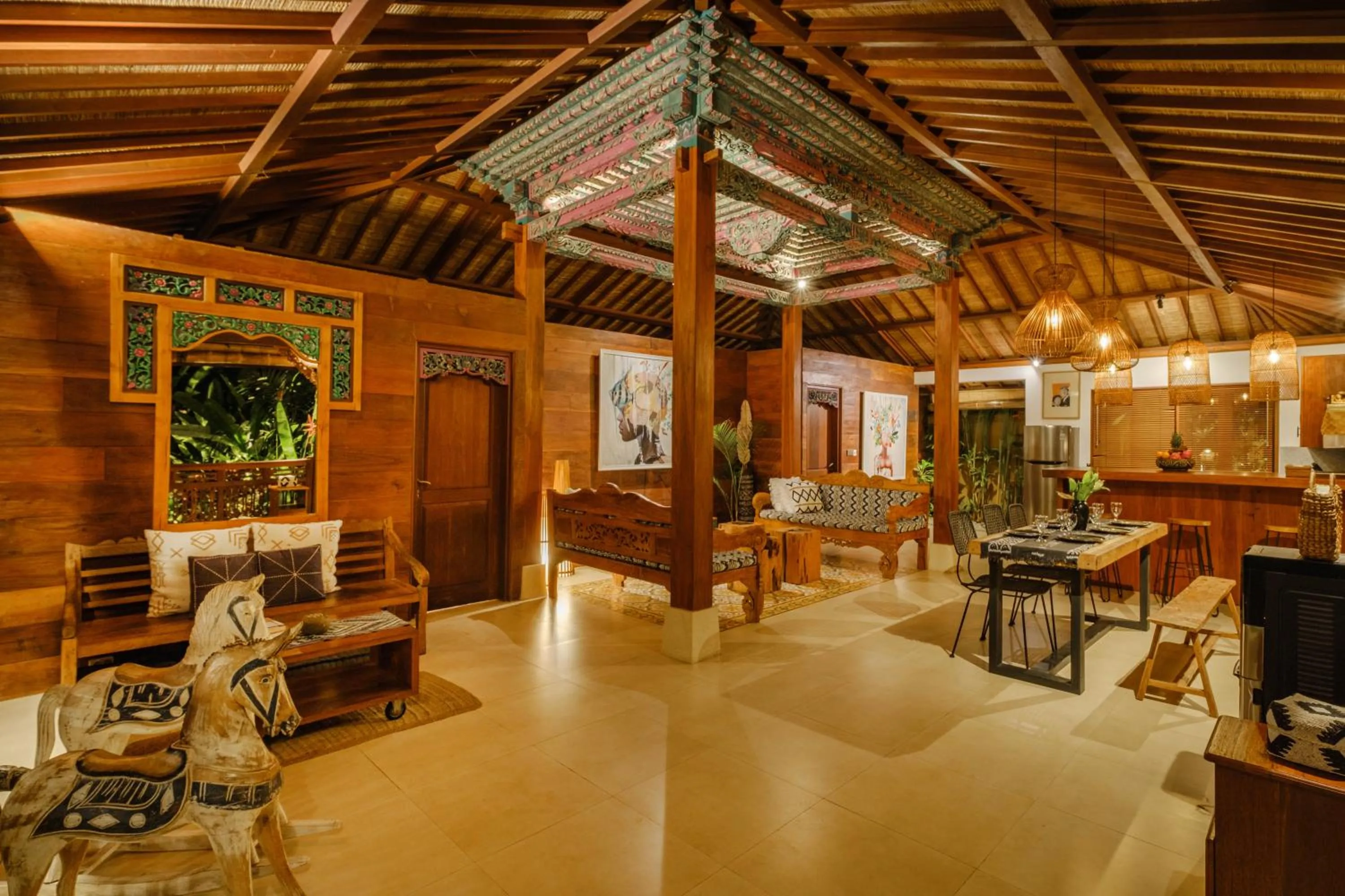 Living room in Villa Asrava Ubud