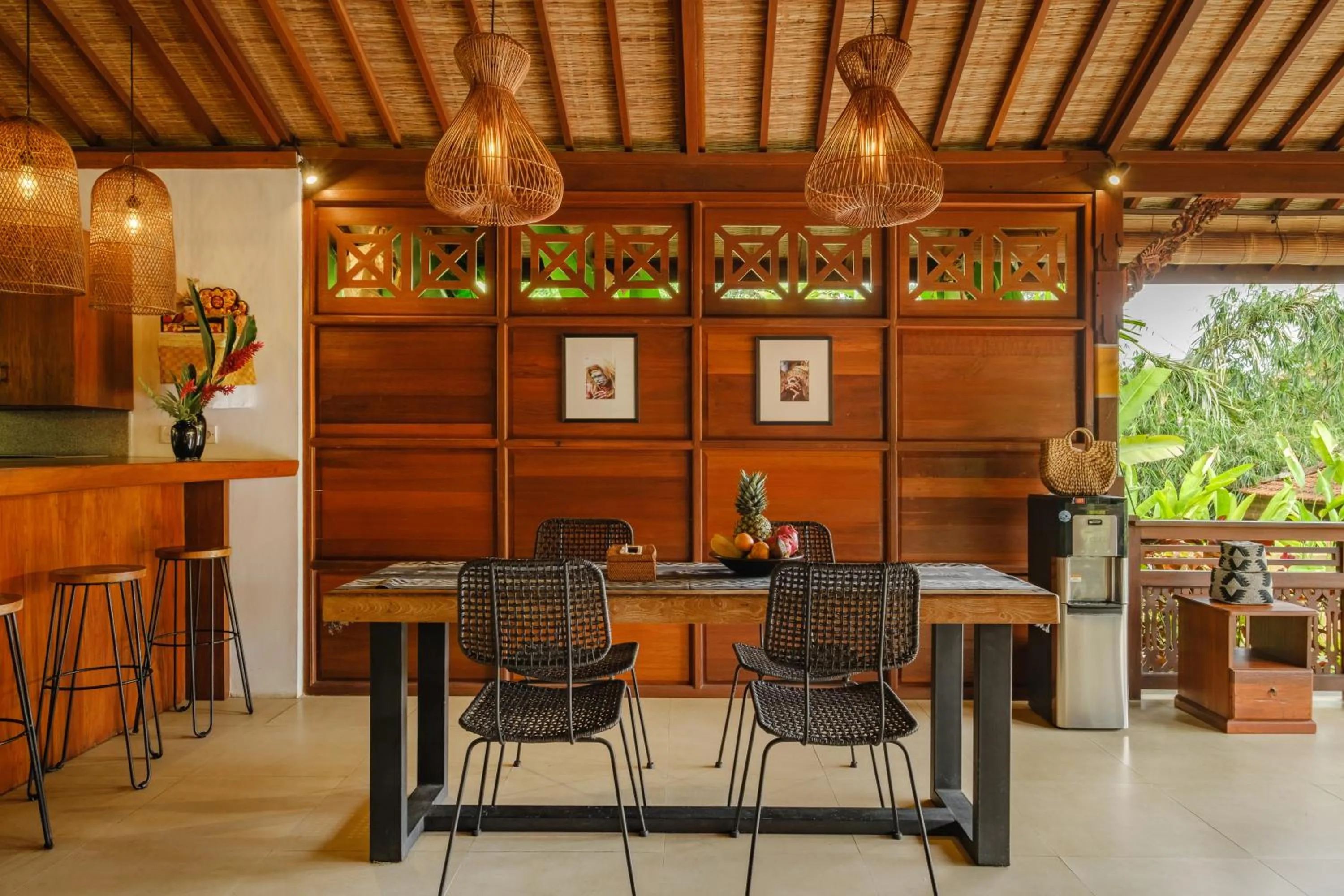 Dining area in Villa Asrava Ubud