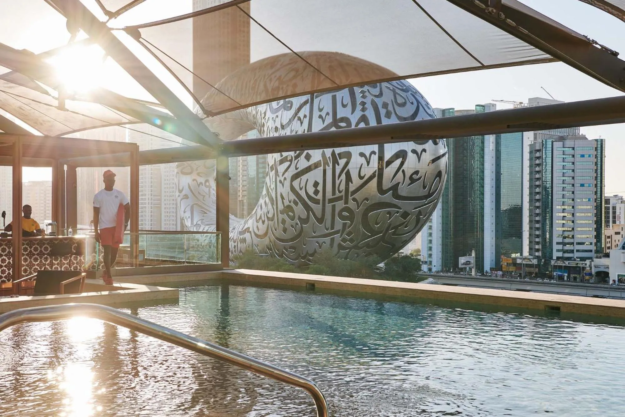 Swimming pool in 25hours Hotel Dubai One Central