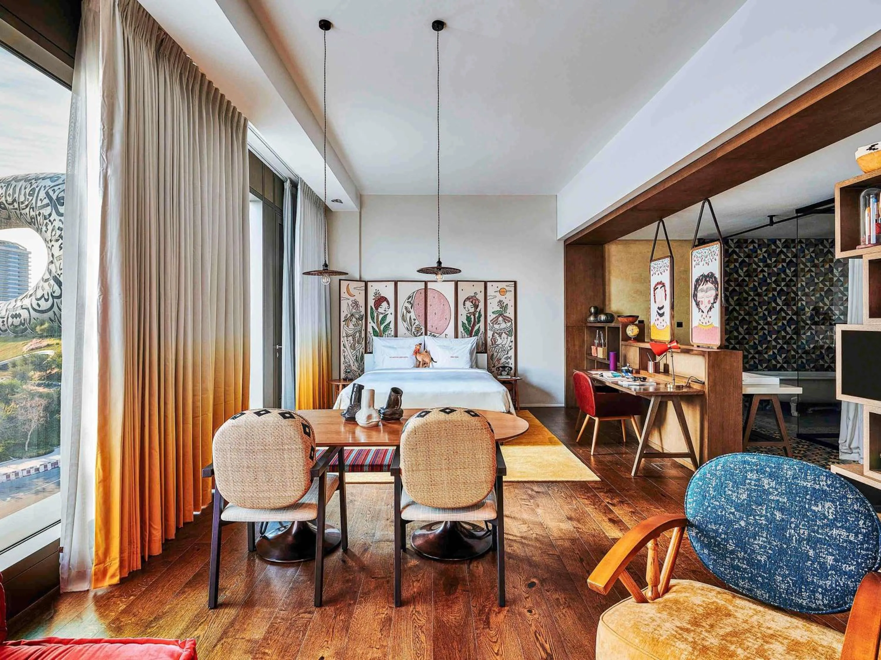 Bedroom in 25hours Hotel Dubai One Central