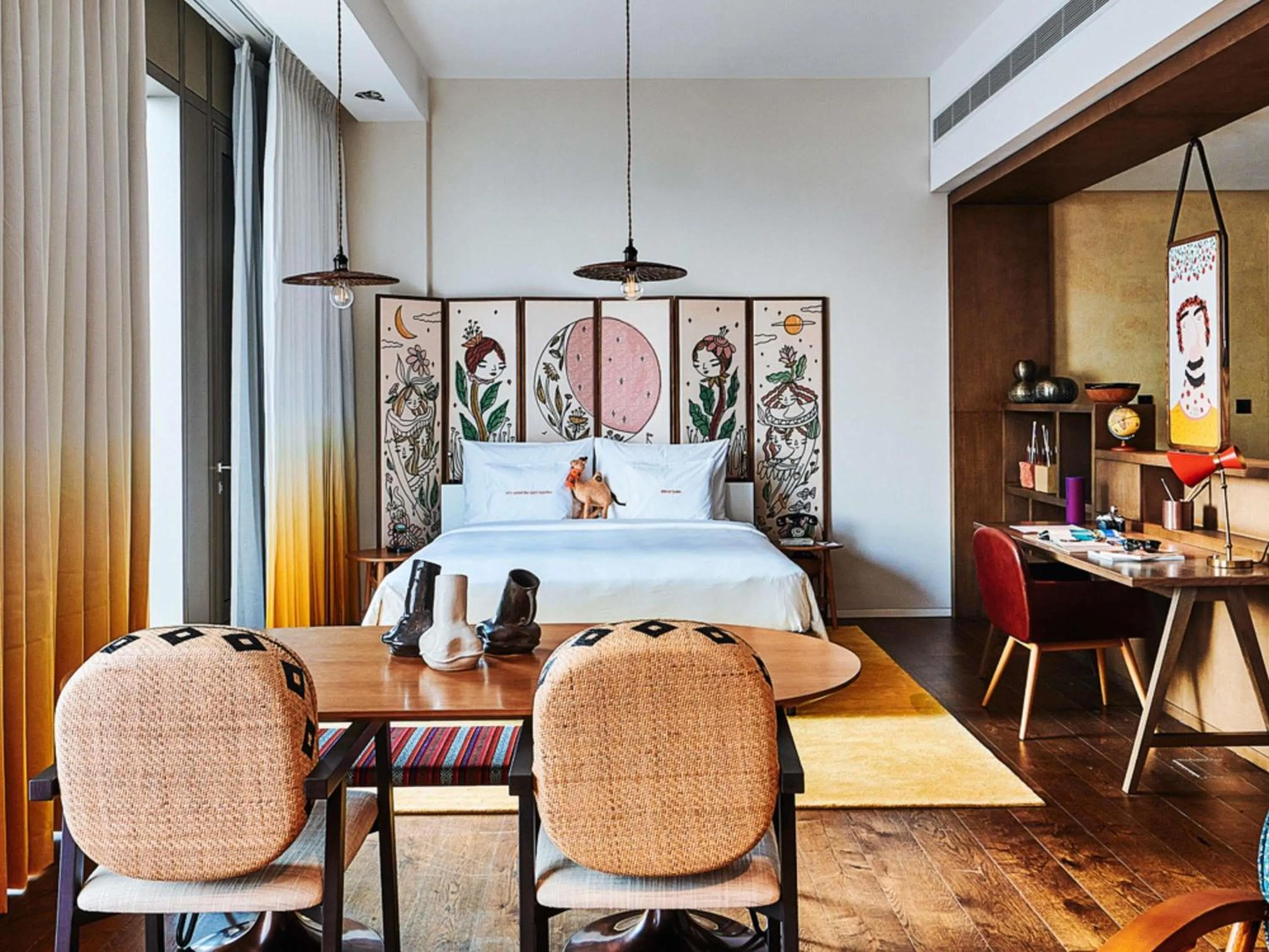 Photo of the whole room, Bed in 25hours Hotel Dubai One Central