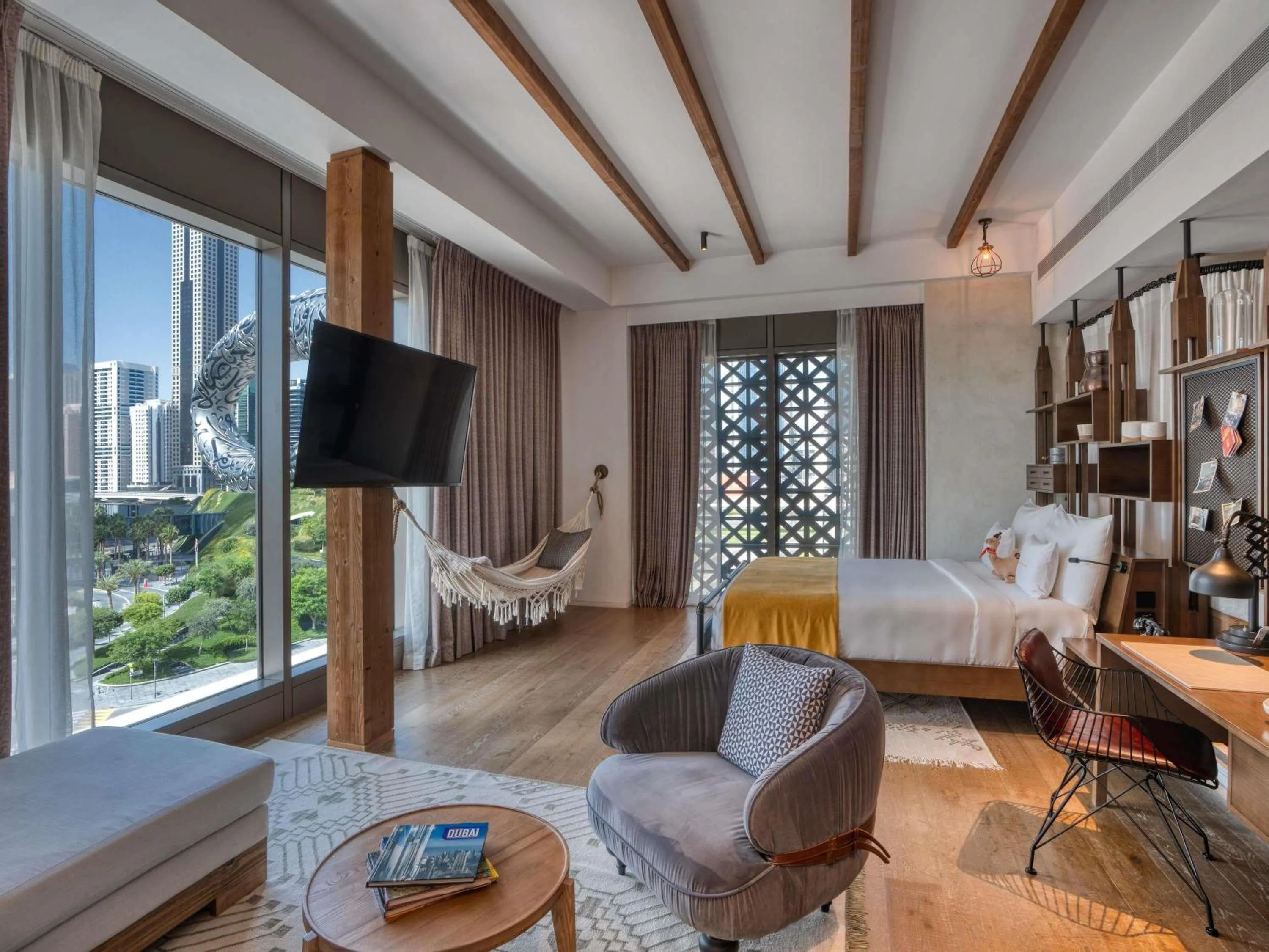 Bedroom in 25hours Hotel Dubai One Central