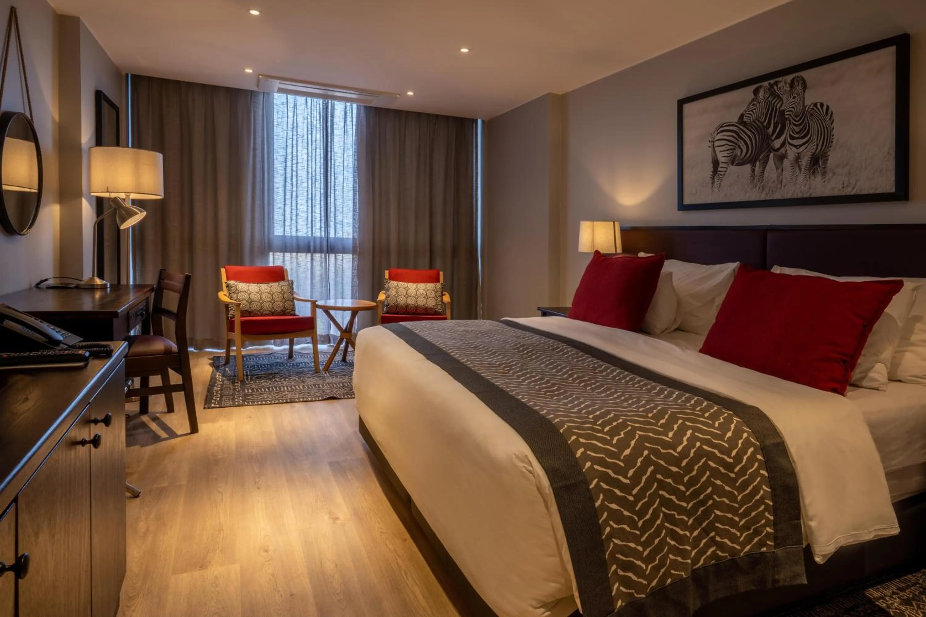 View (from property/room), Bed in Mantis Akagera Game Lodge