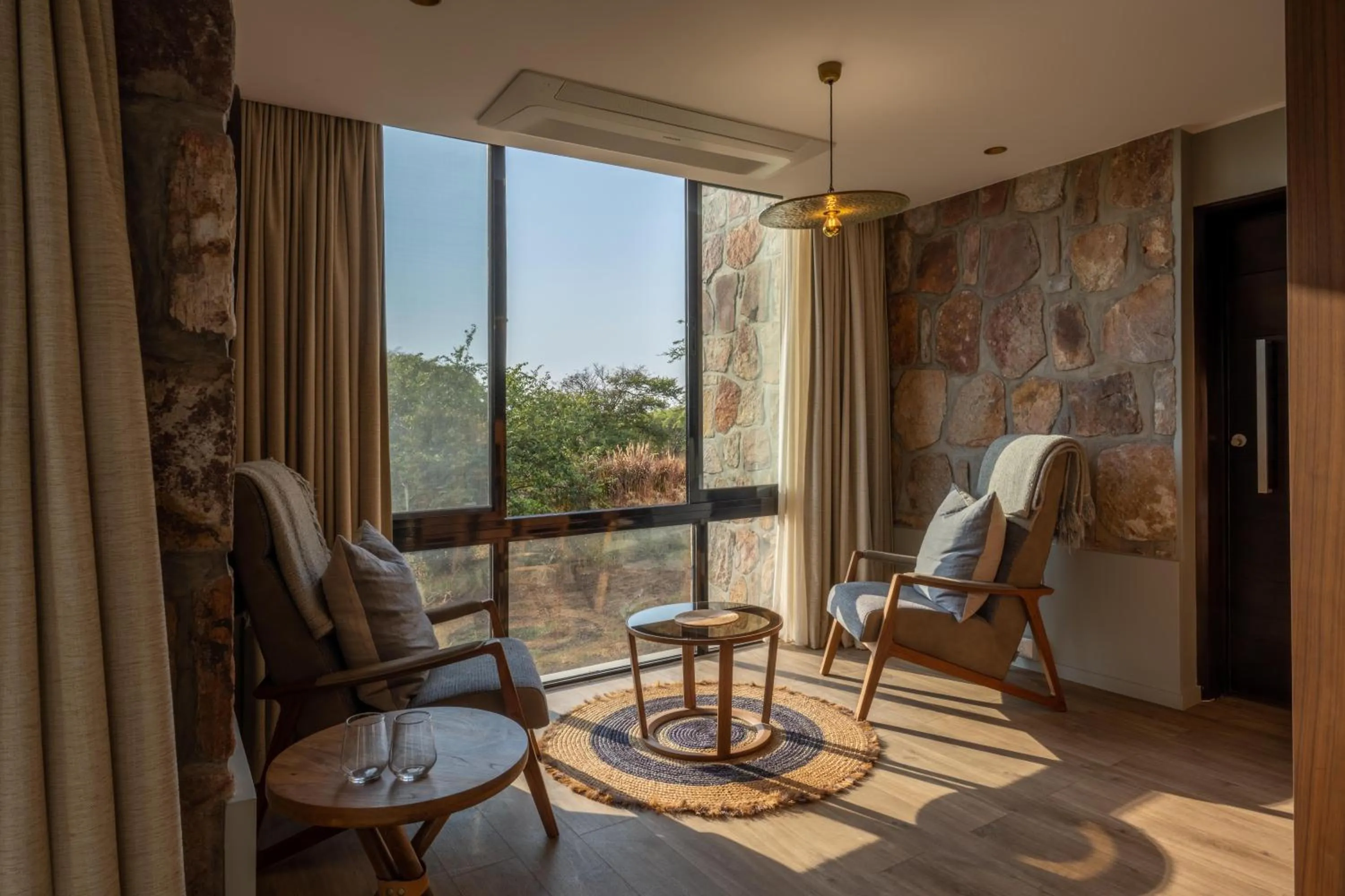Seating area in Mantis Akagera Game Lodge