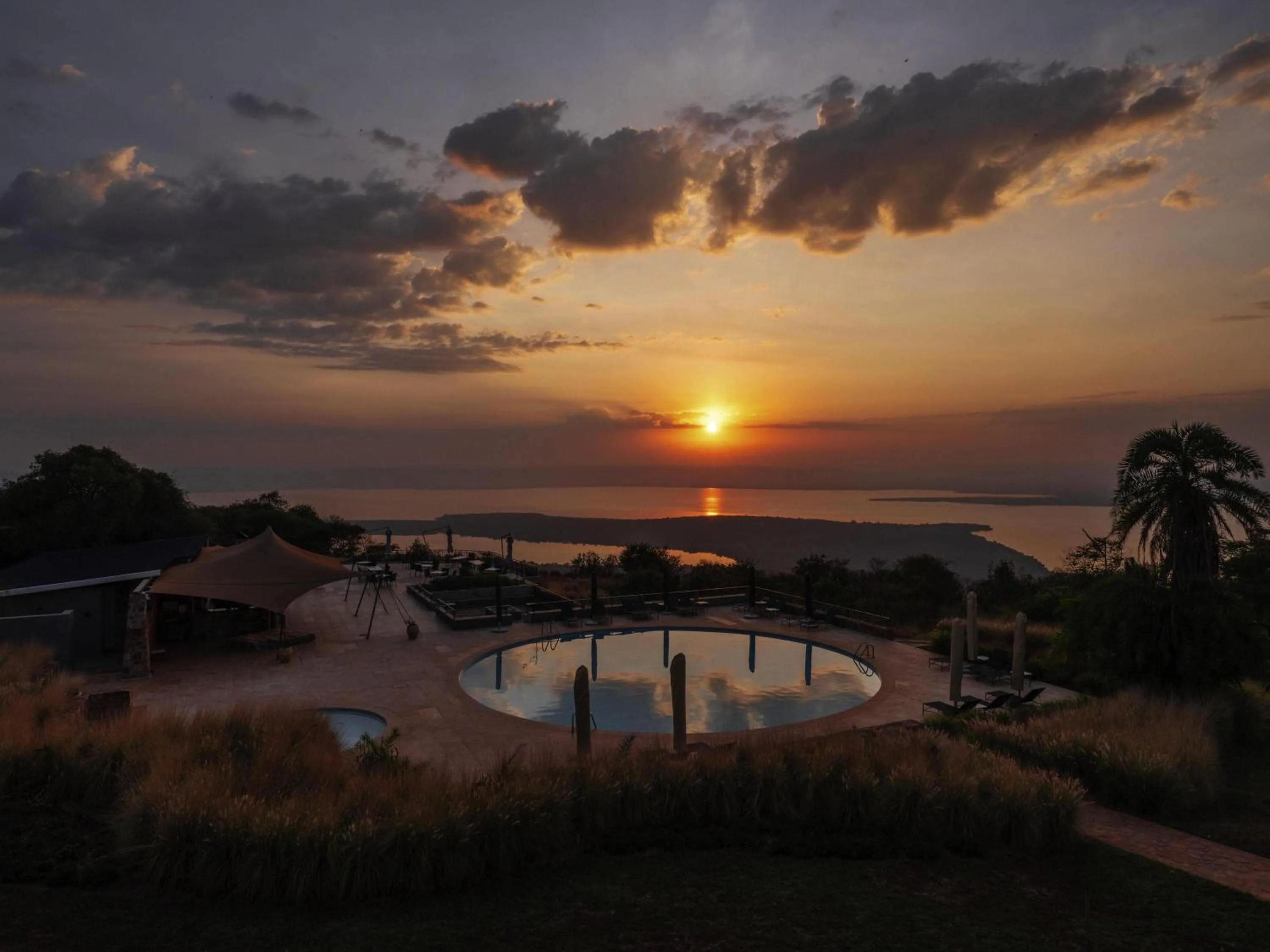 Pool view in Mantis Akagera Game Lodge