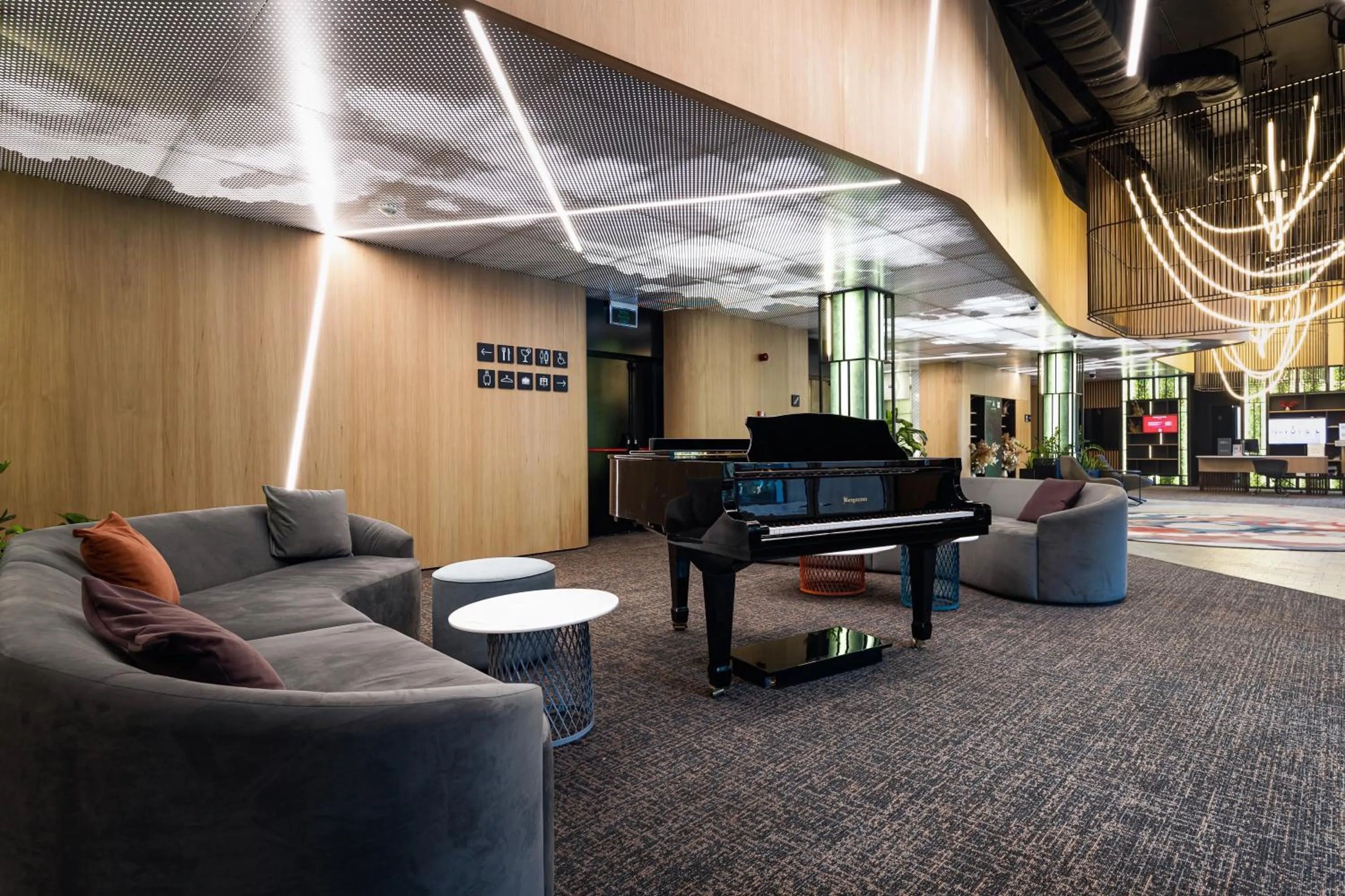 Lobby or reception in Novotel Living Almaty Jetisu