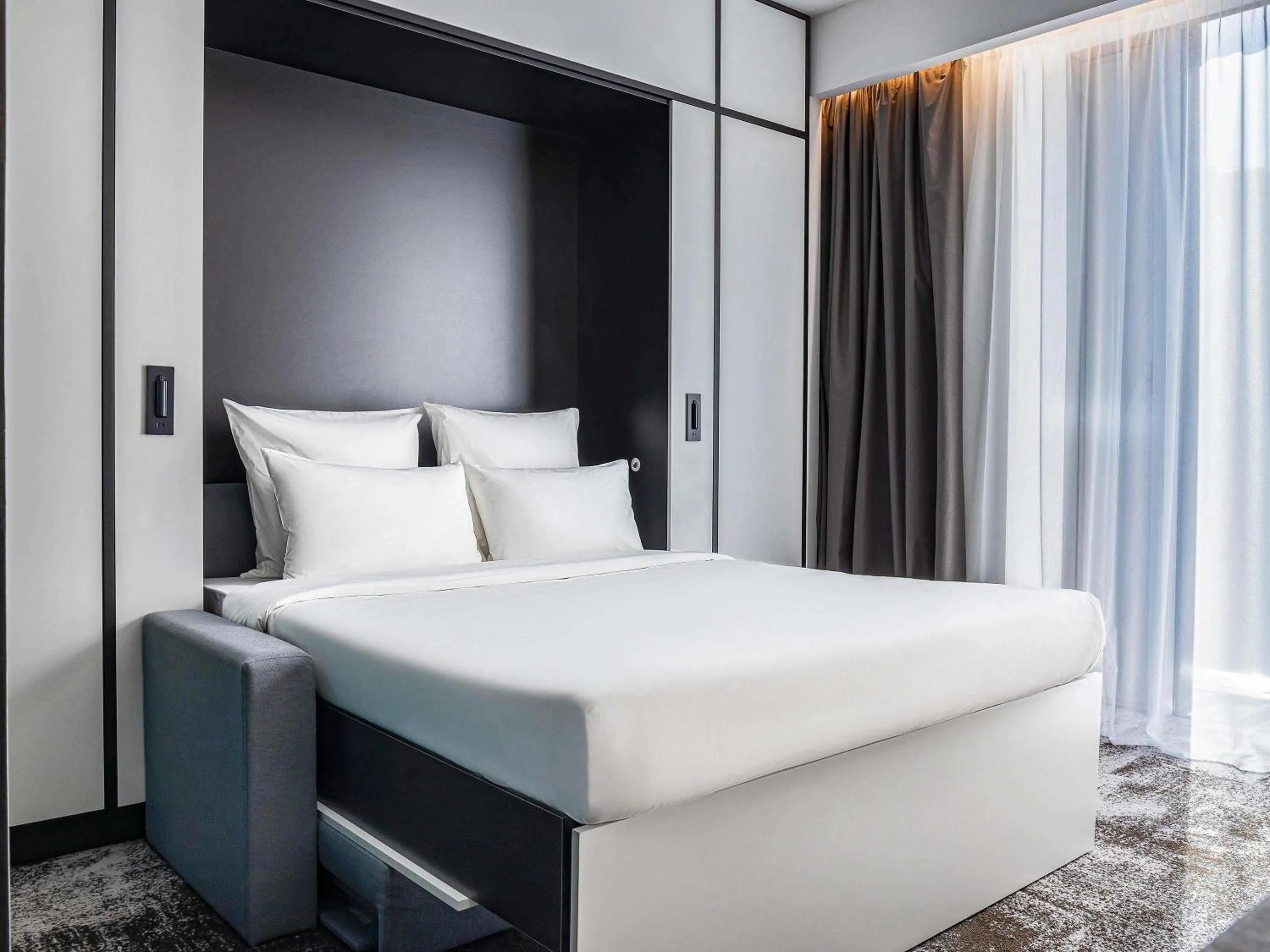 Bedroom, Bed in Novotel Living Almaty Jetisu