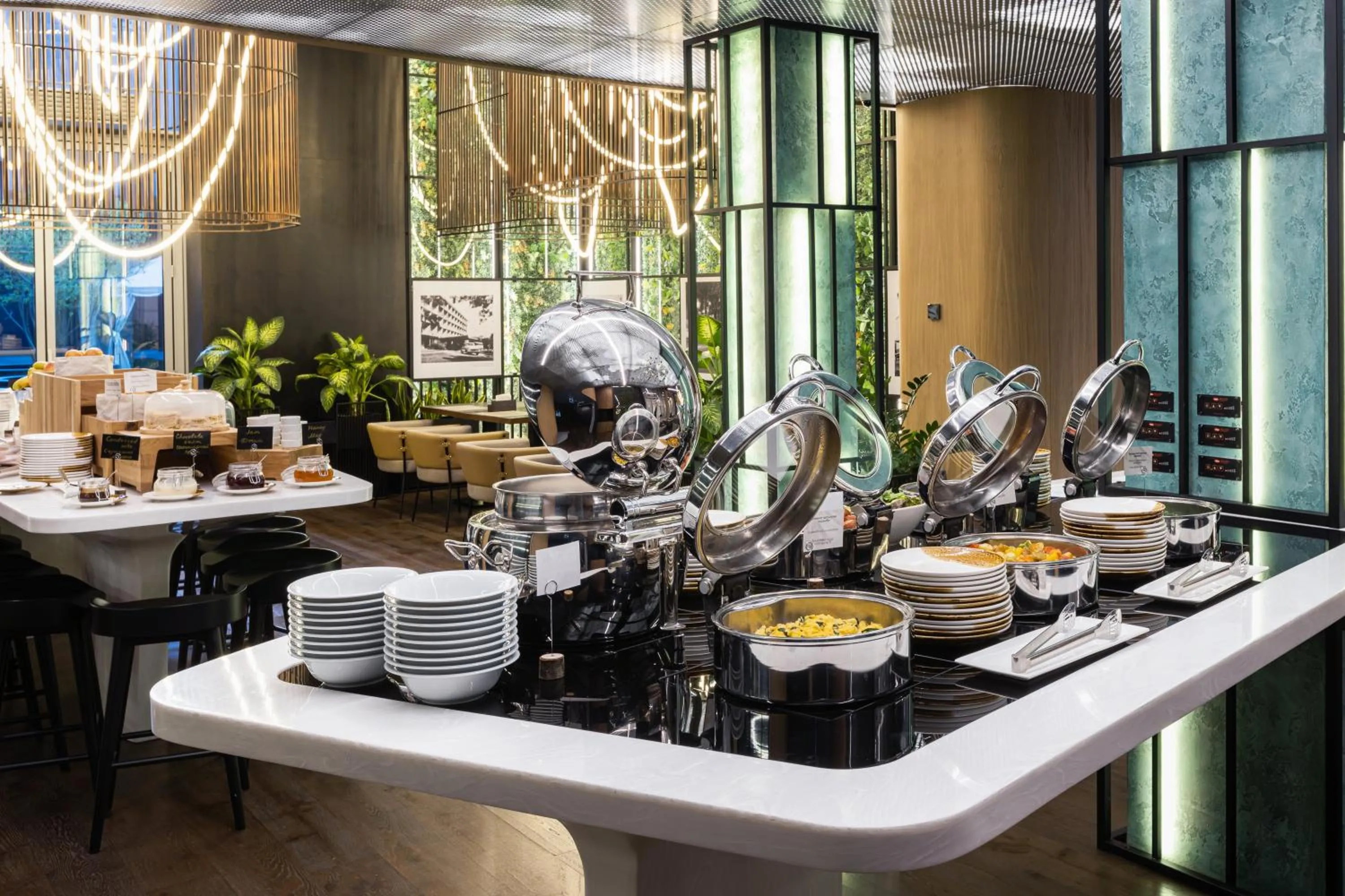 Buffet breakfast in Novotel Living Almaty Jetisu