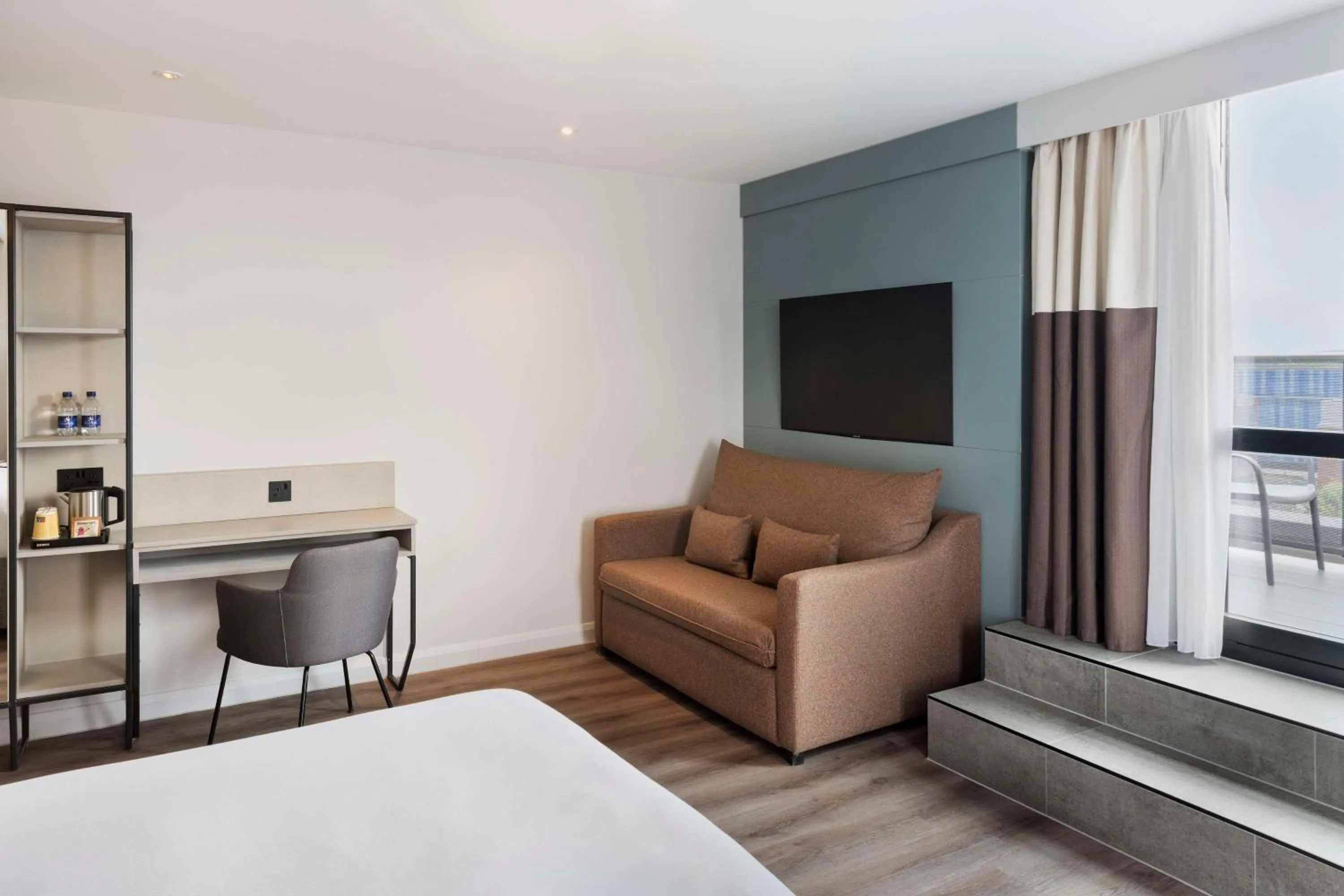 Living room, Bed in Spark by Hilton London Romford