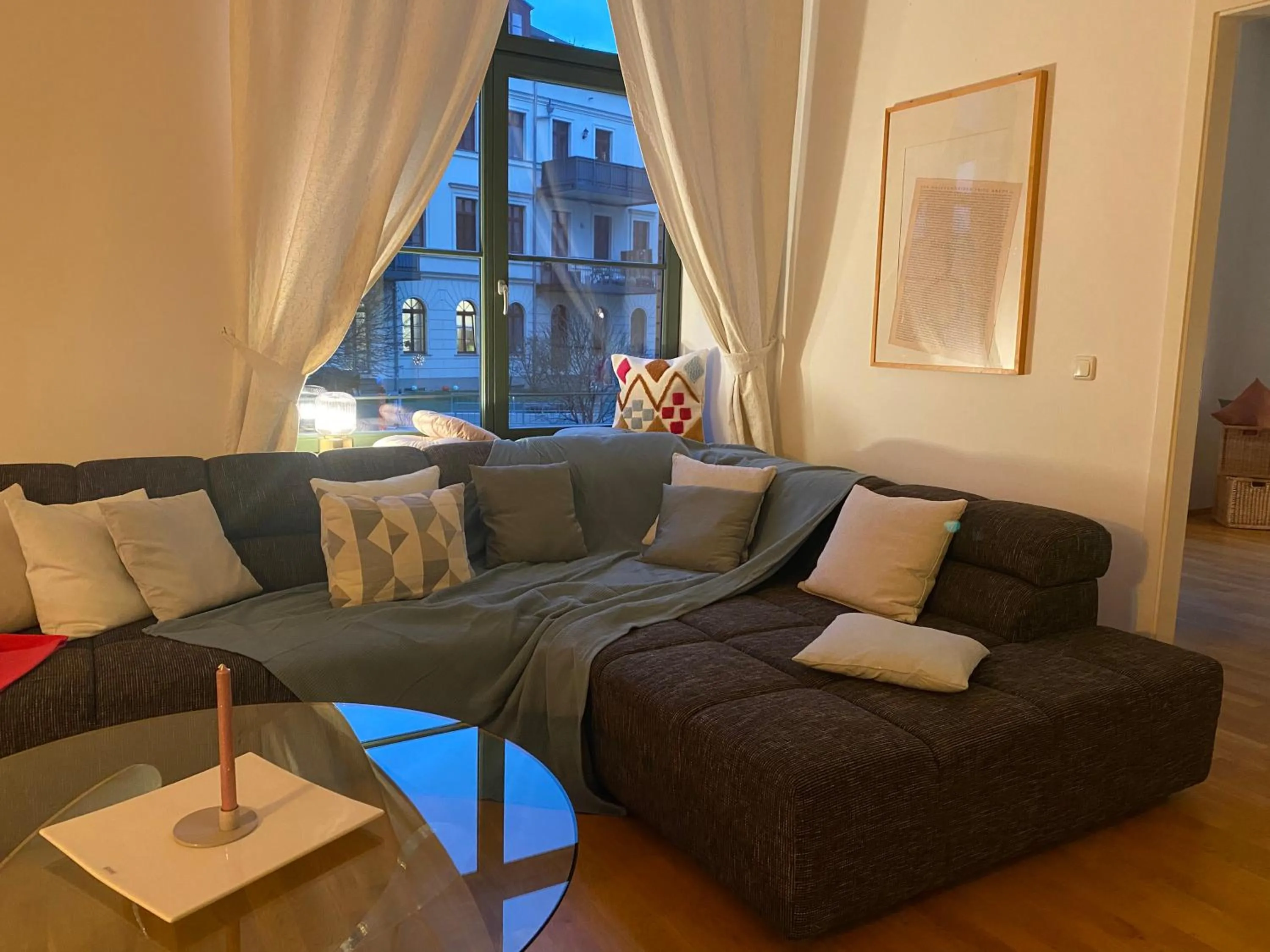 Living room in Cityloft - im Zentrum, inkl Parkplatz, Netflix, 3-Raum