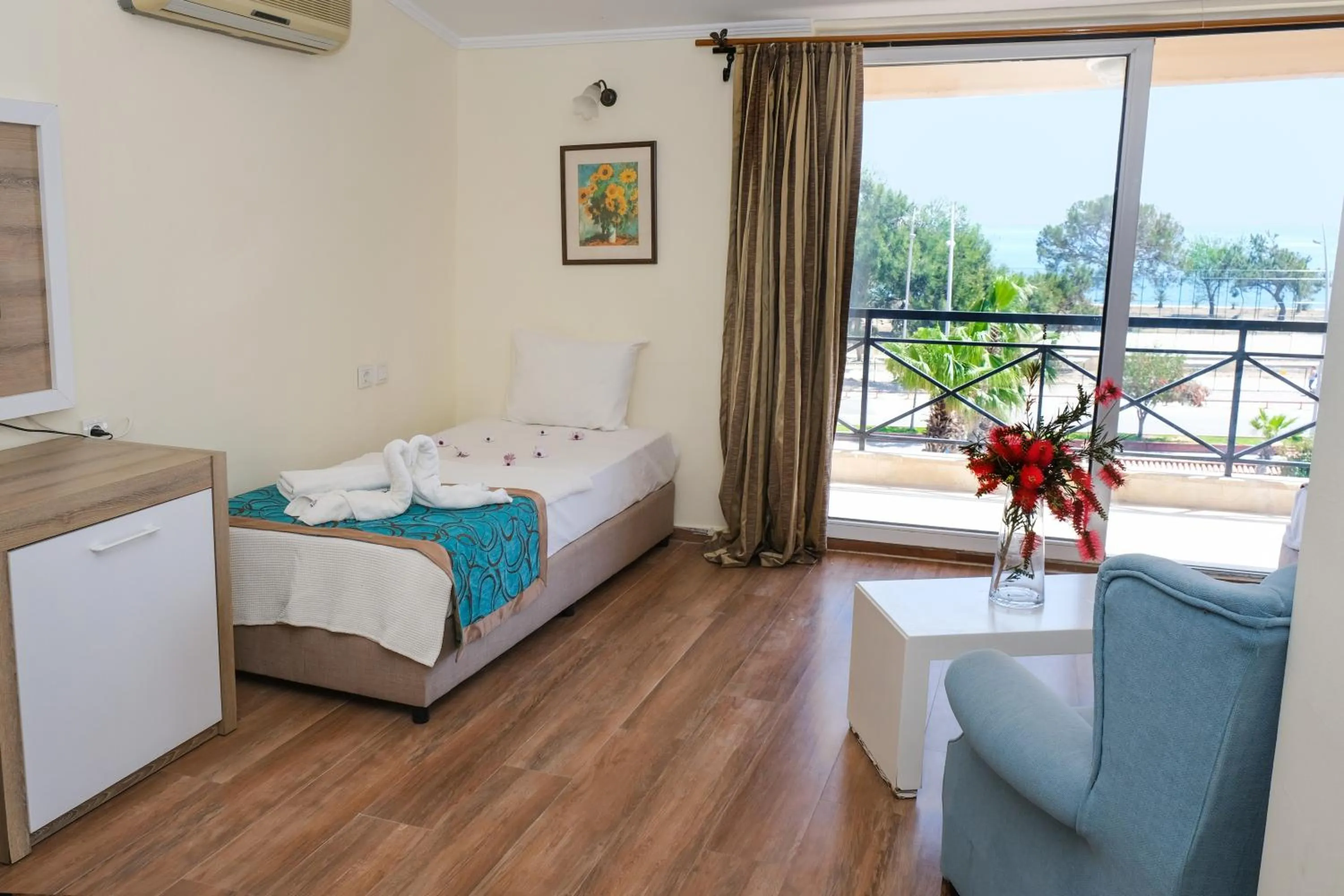 Bed in Beldibi Beach Hotel