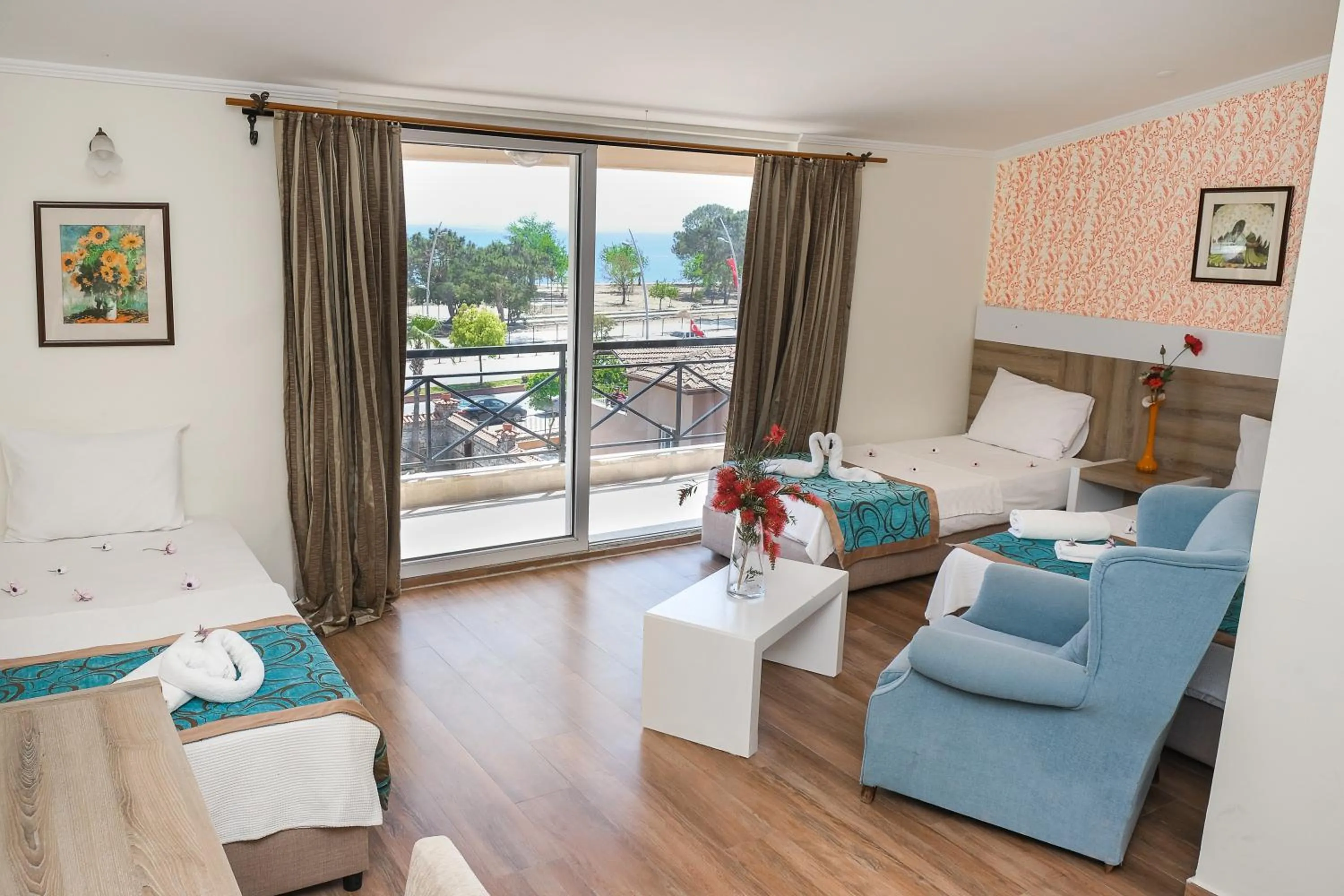 Bed in Beldibi Beach Hotel