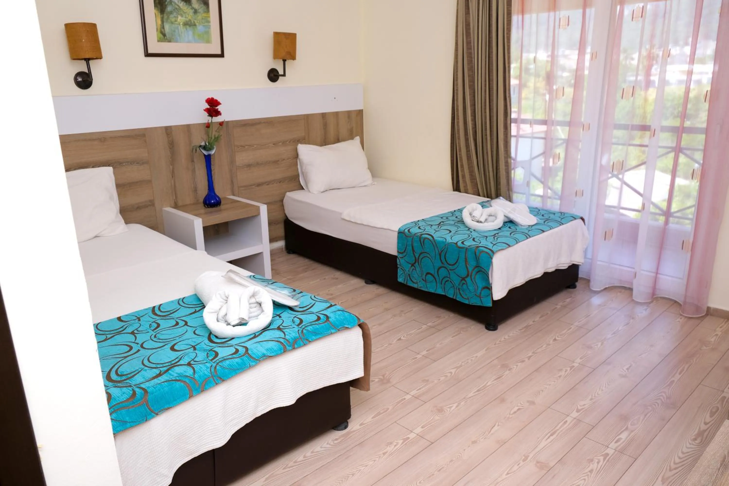 Bed in Beldibi Beach Hotel