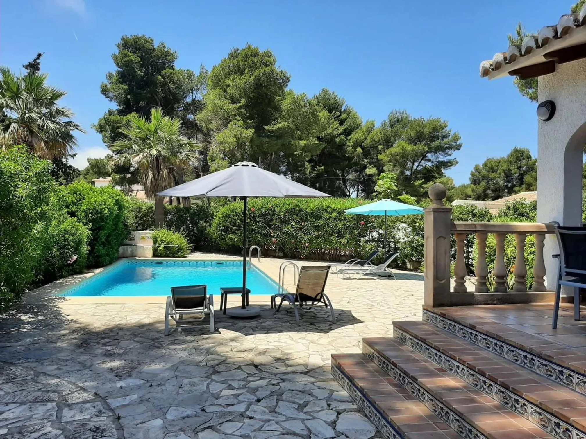 Patio in Villa Moreno with Large Private Pool