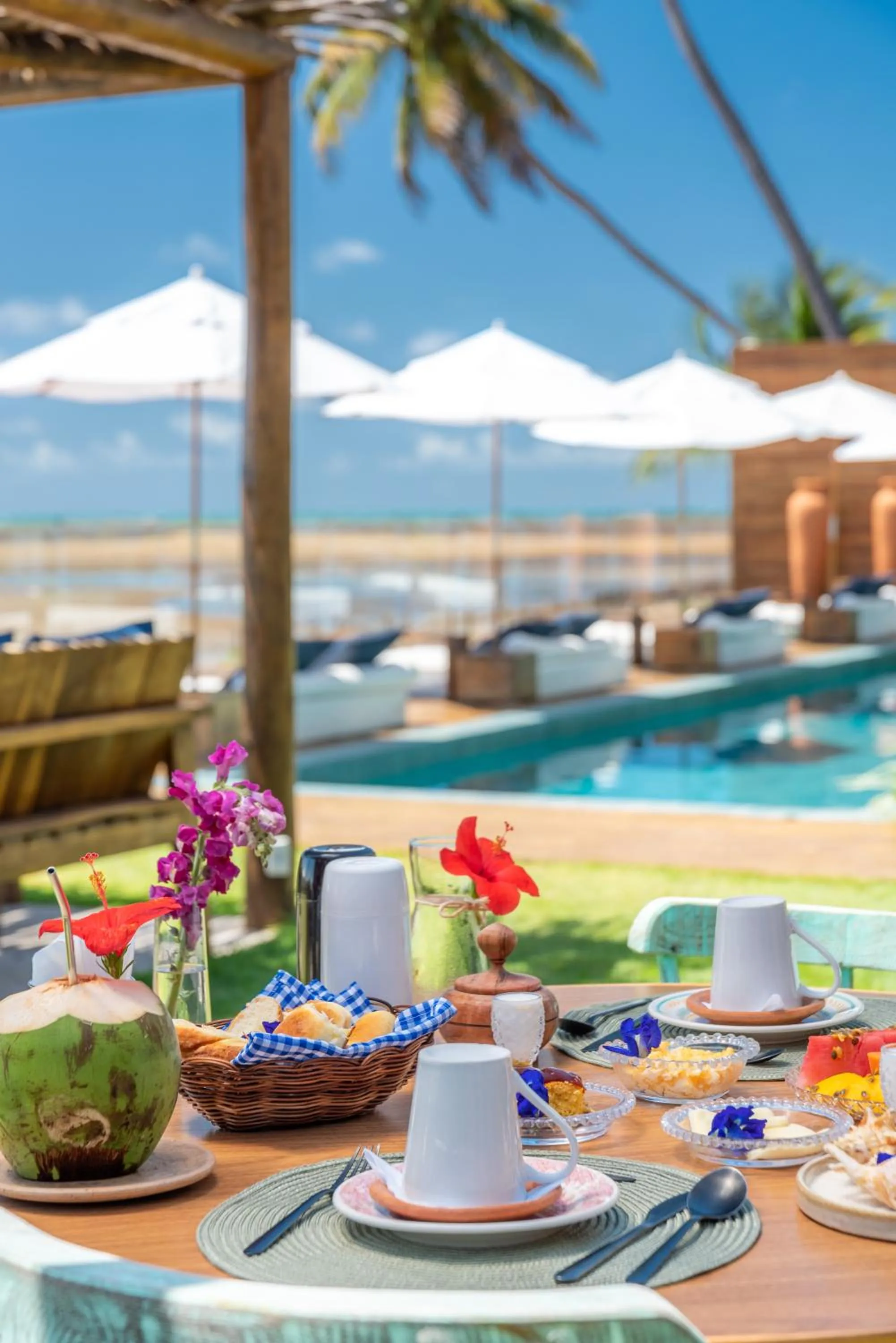 Patio in Villa Pantai Boutique Hotel Maragogi