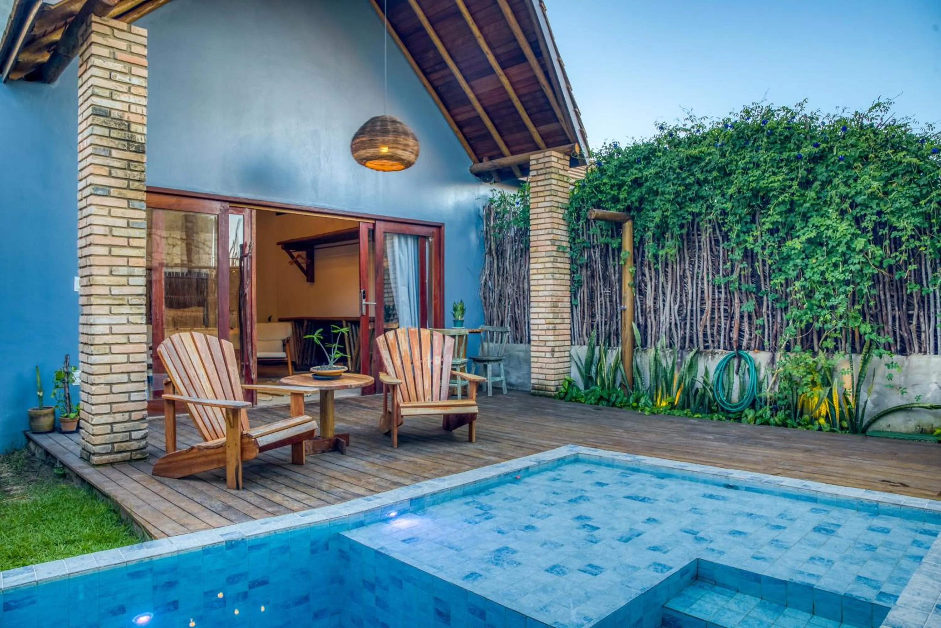 Patio in Villa Pantai Boutique Hotel Maragogi