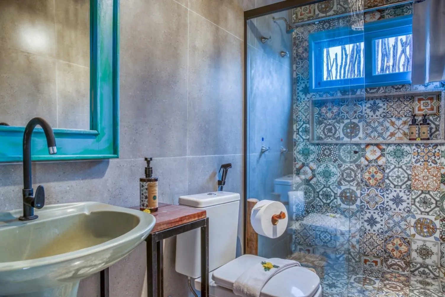 Shower in Villa Pantai Boutique Hotel Maragogi