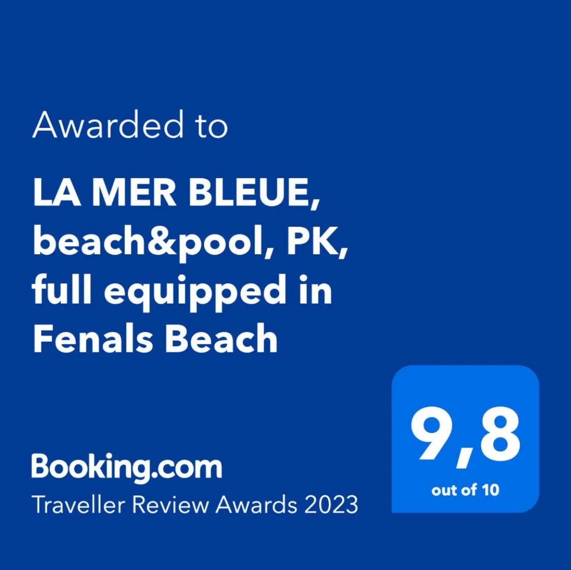 LA MER BLEUE, Boutique Apartament with free parking, full equipped in Fenals Beach