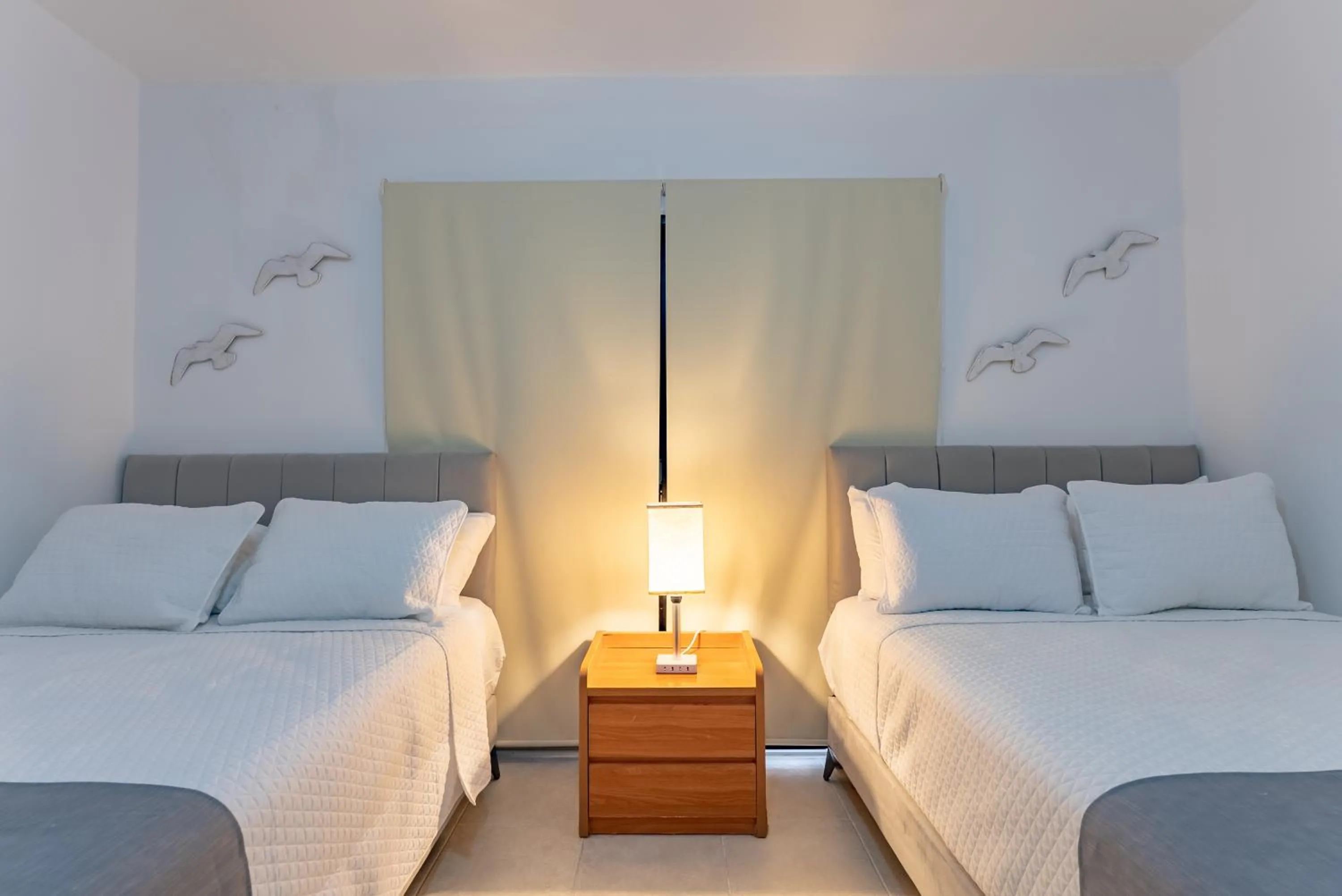 Bedroom, Bed in Amazing Caribbean Ocean view at Villas Marlin in Cancun