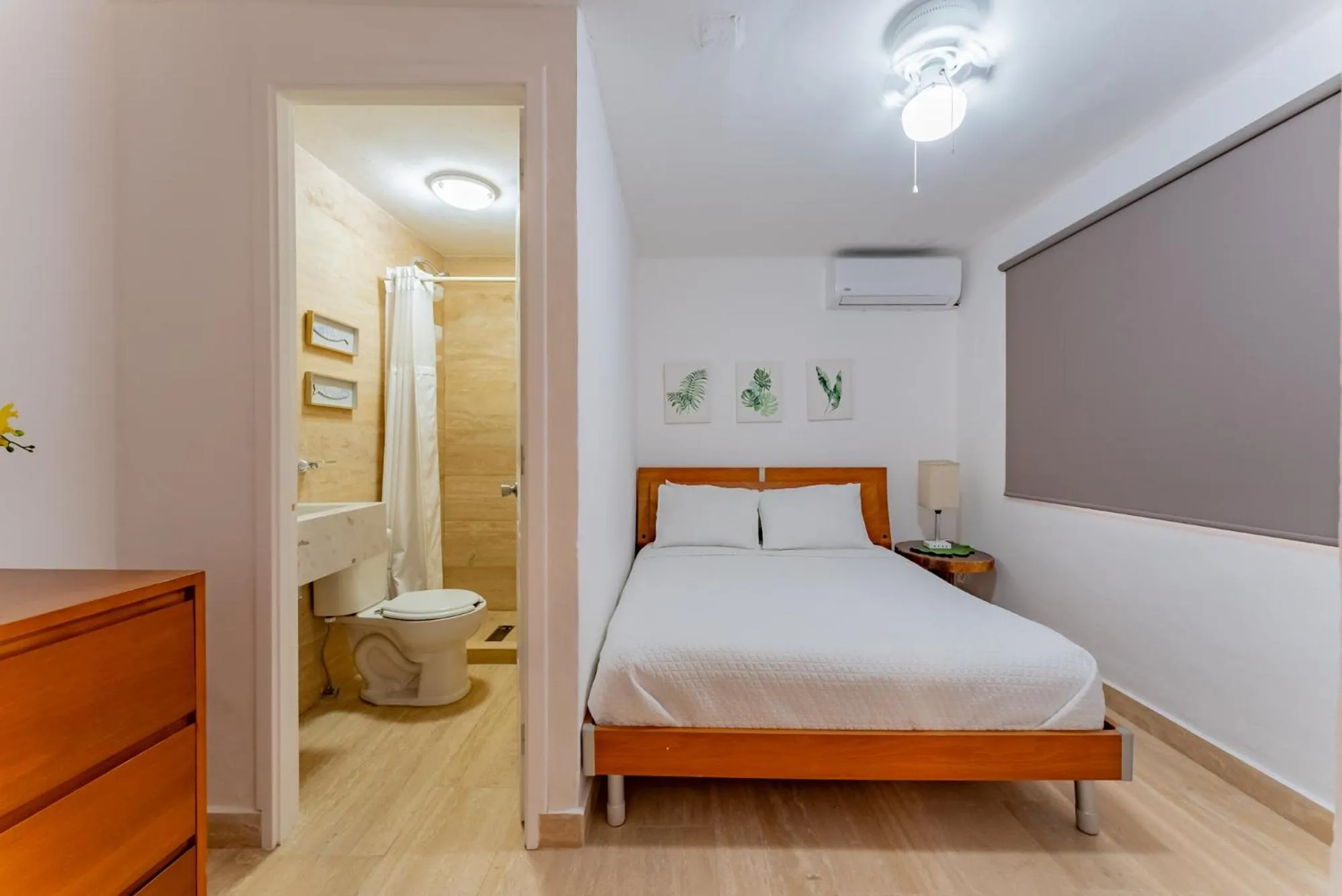 Bed in Amazing Caribbean Ocean view at Villas Marlin in Cancun