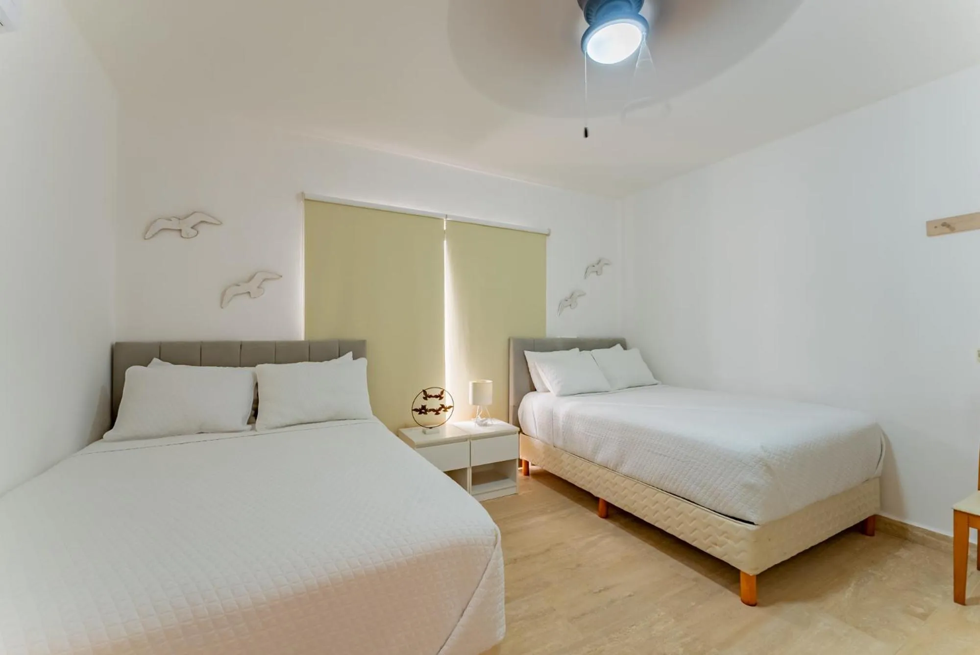 Bed in Amazing Caribbean Ocean view at Villas Marlin in Cancun