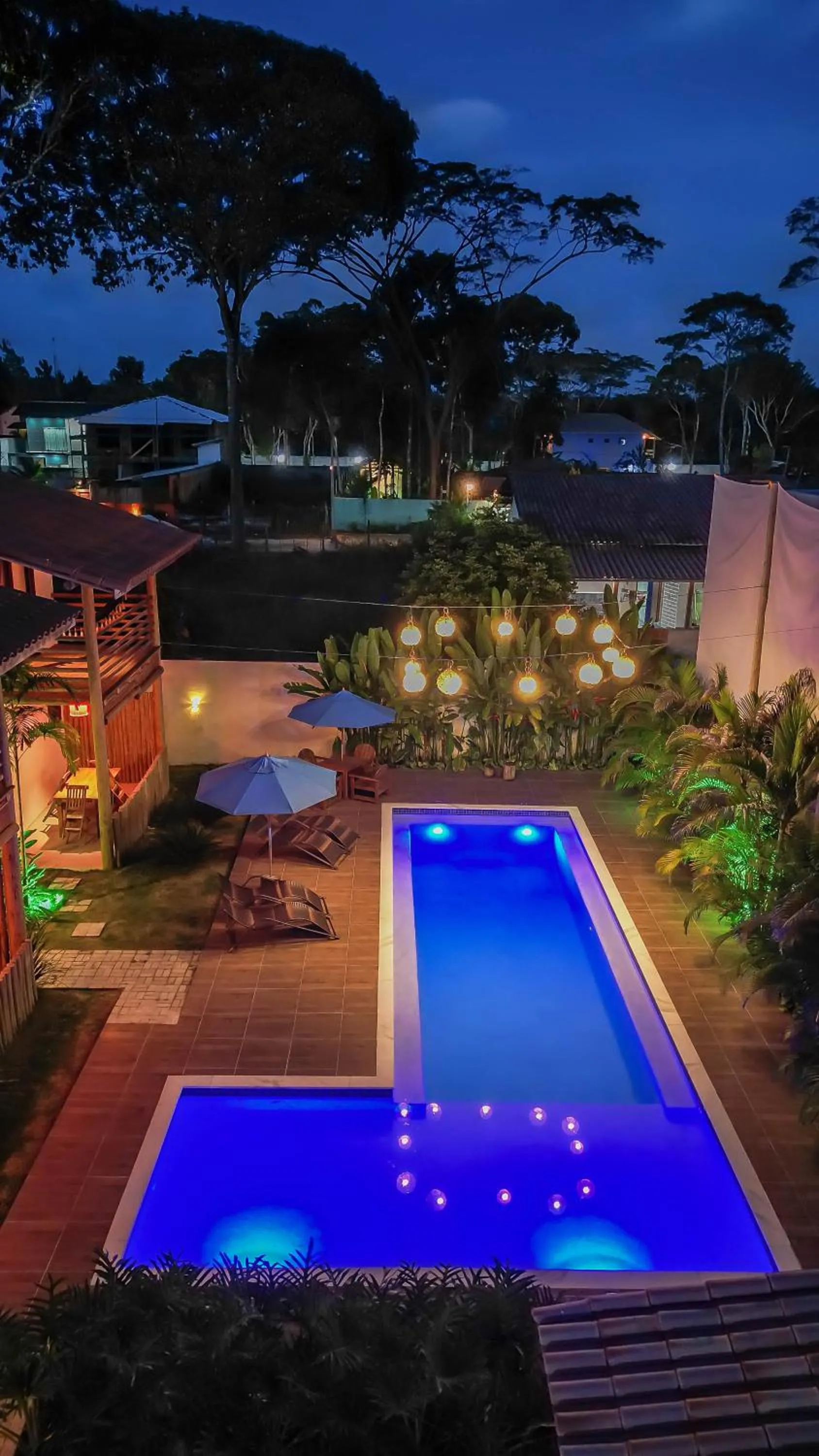 Pool view in Pousada Vila Mangaba