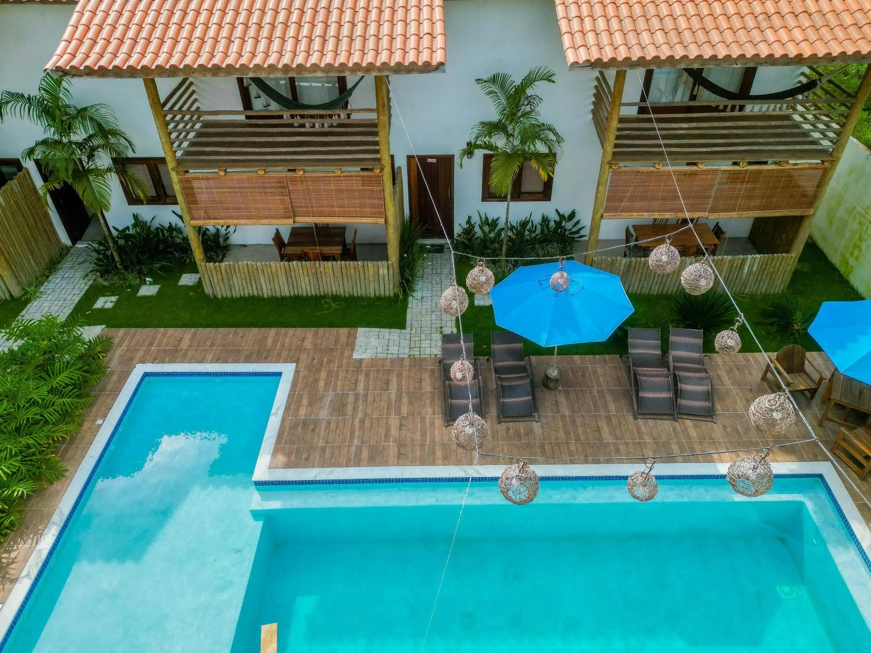 Pool view in Pousada Vila Mangaba