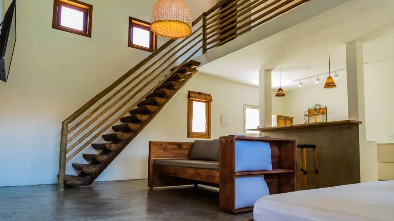 Living room, Bed in Pousada Vila Mangaba