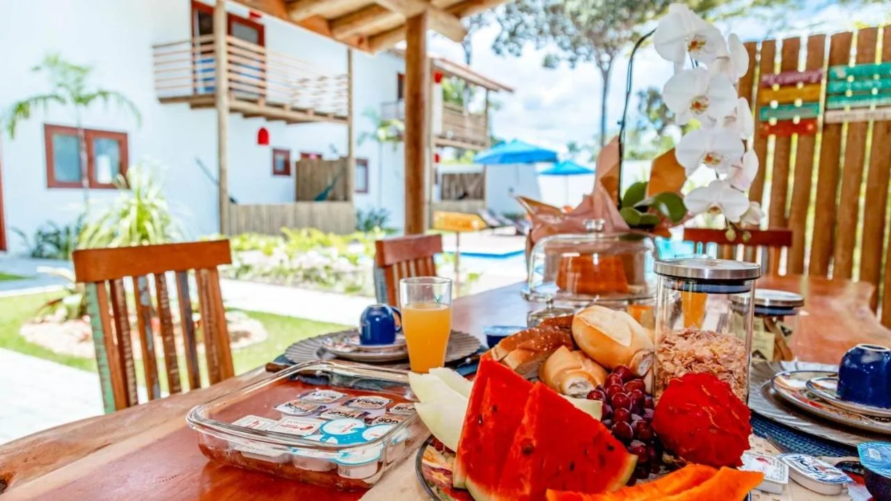 Breakfast in Pousada Vila Mangaba