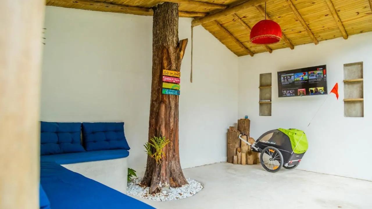 Seating area in Pousada Vila Mangaba