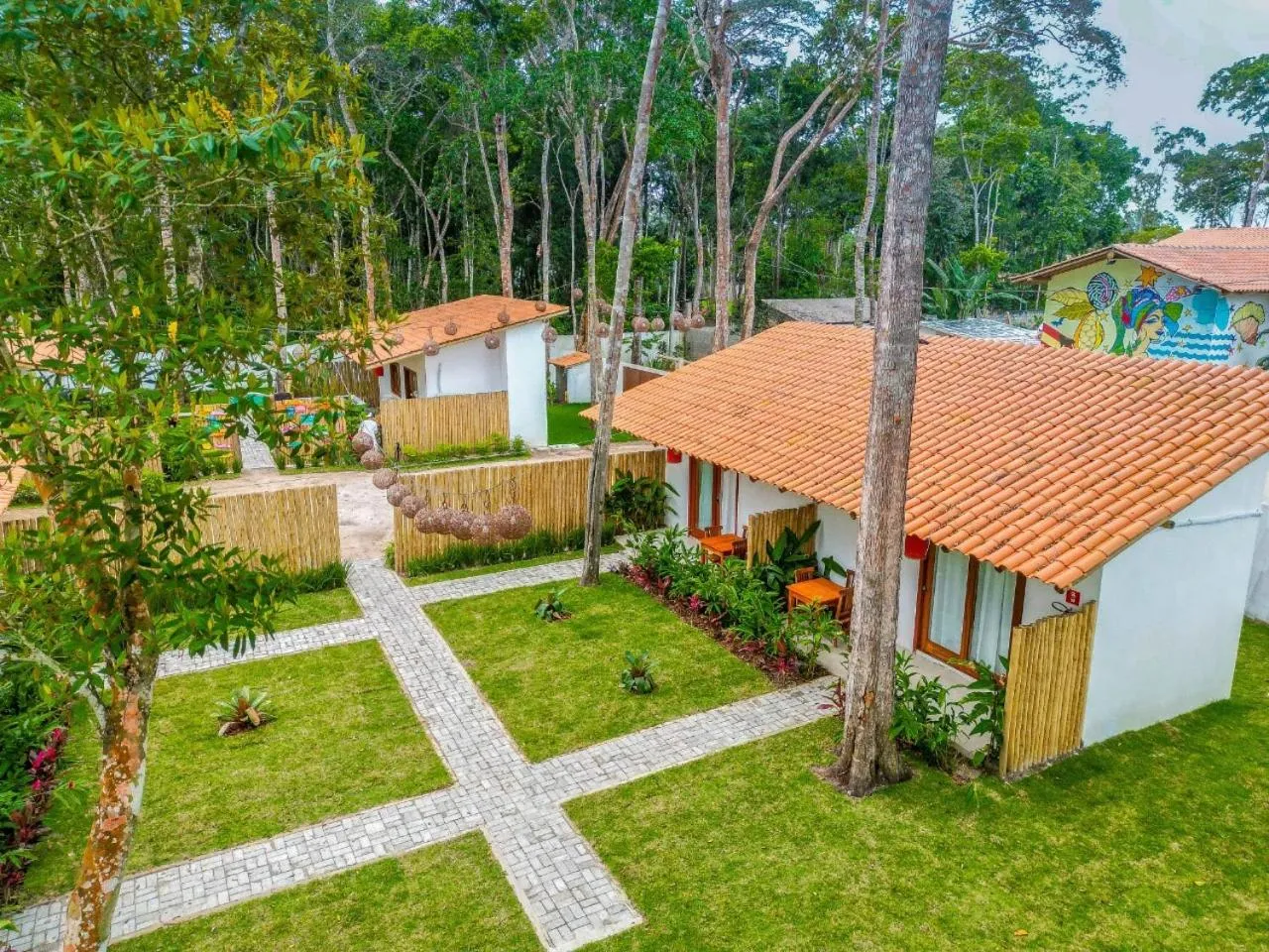 Garden view in Pousada Vila Mangaba