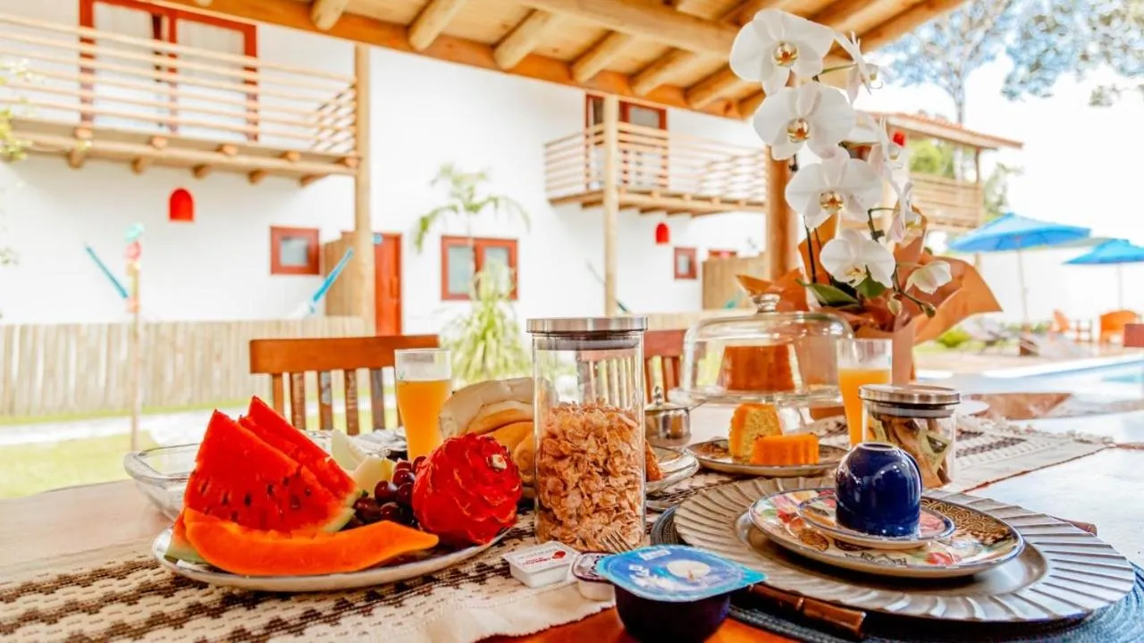 Breakfast in Pousada Vila Mangaba