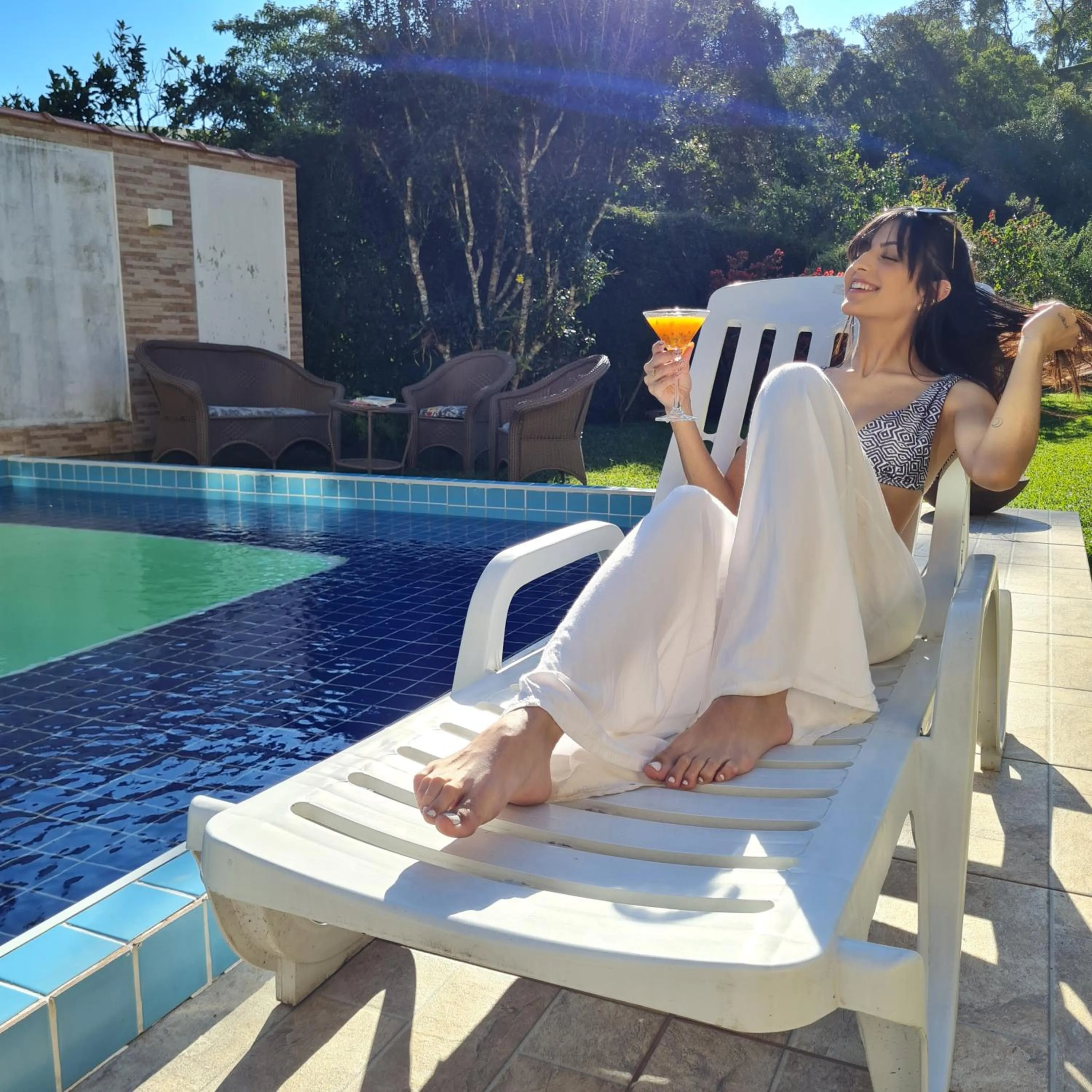 Swimming pool in Pousada Remanso do Rio Preto