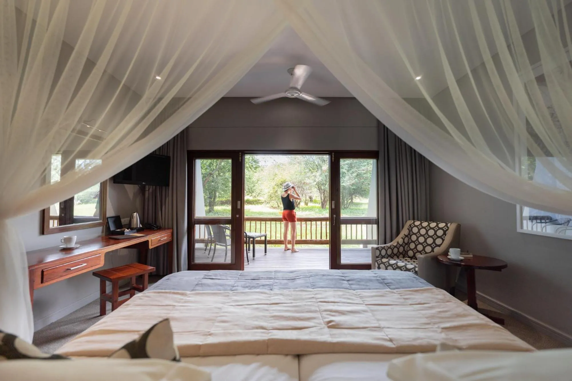 Bedroom, Bed in The Chobe Safari Lodge