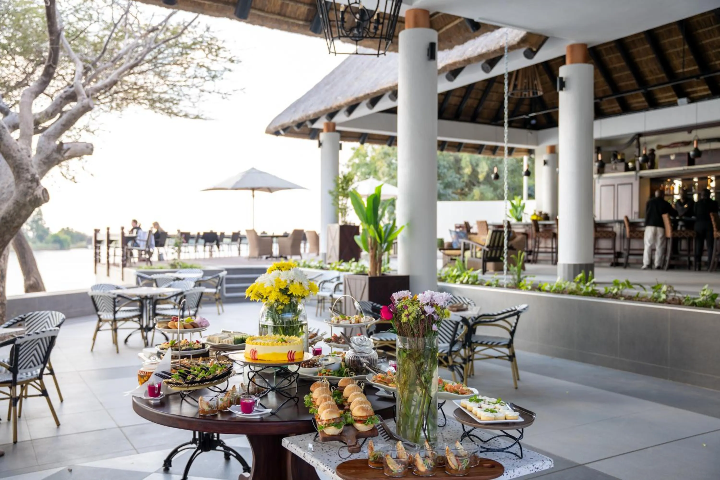 Food in The Chobe Safari Lodge