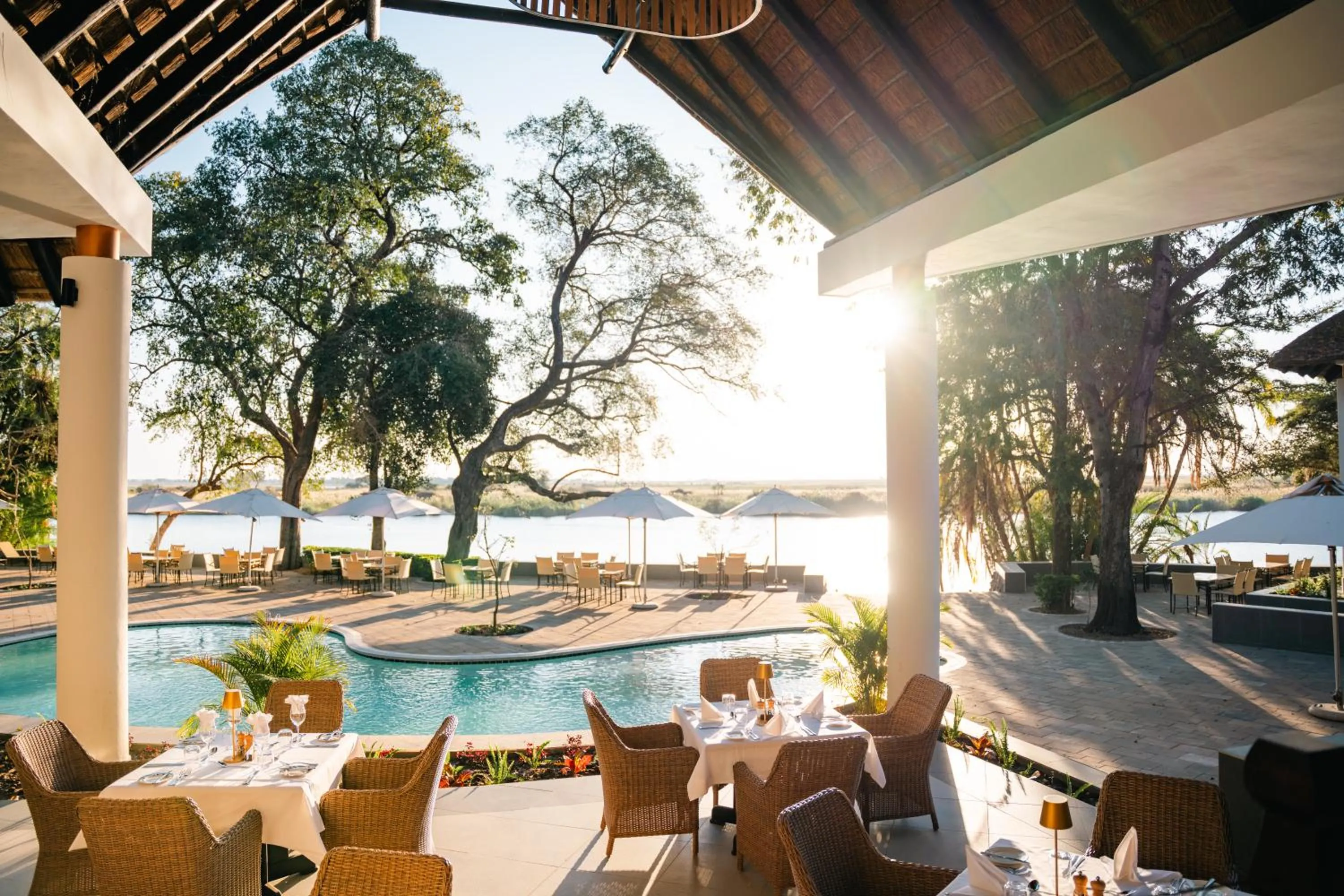 Restaurant/places to eat in The Chobe Safari Lodge