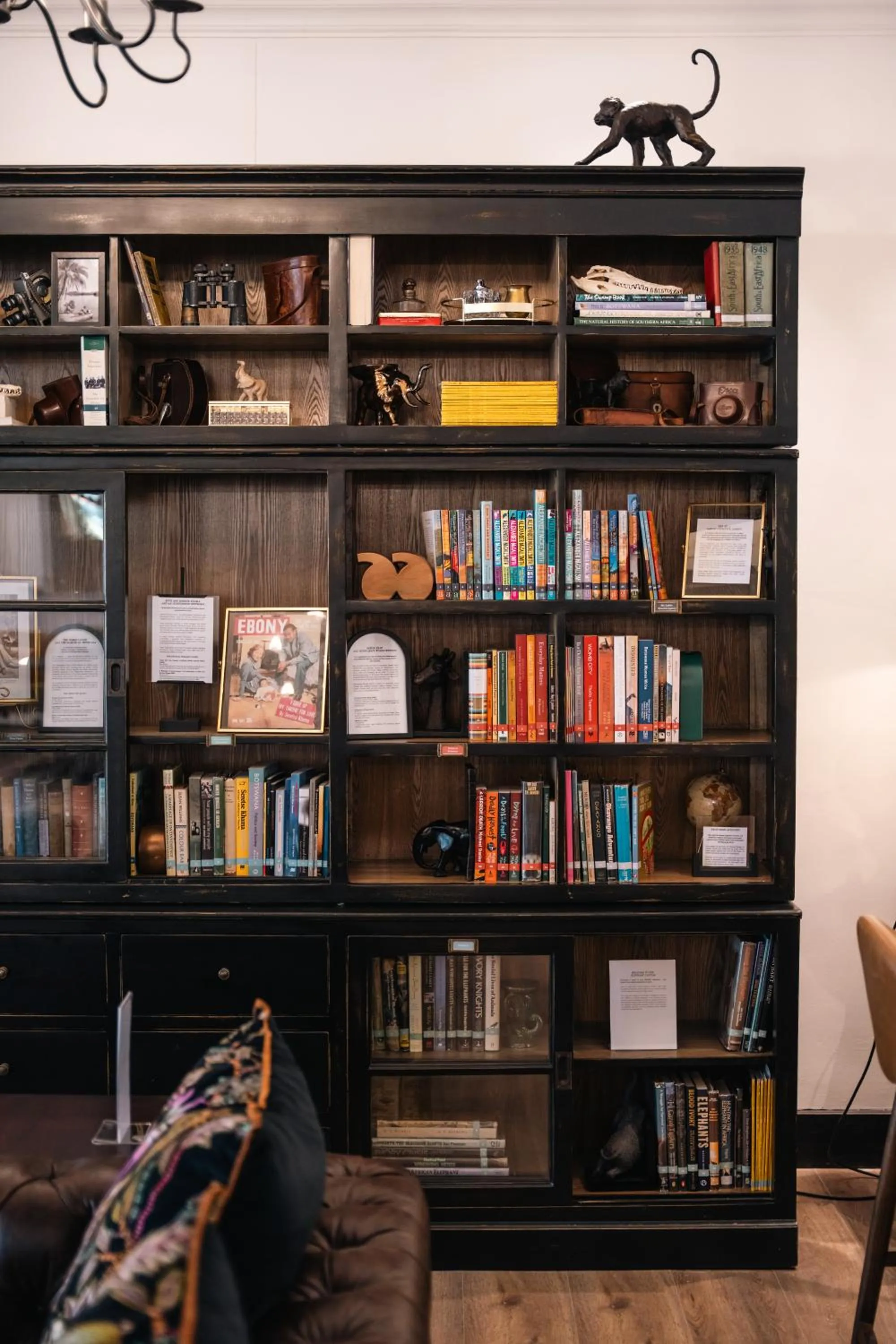 Library in The Chobe Safari Lodge