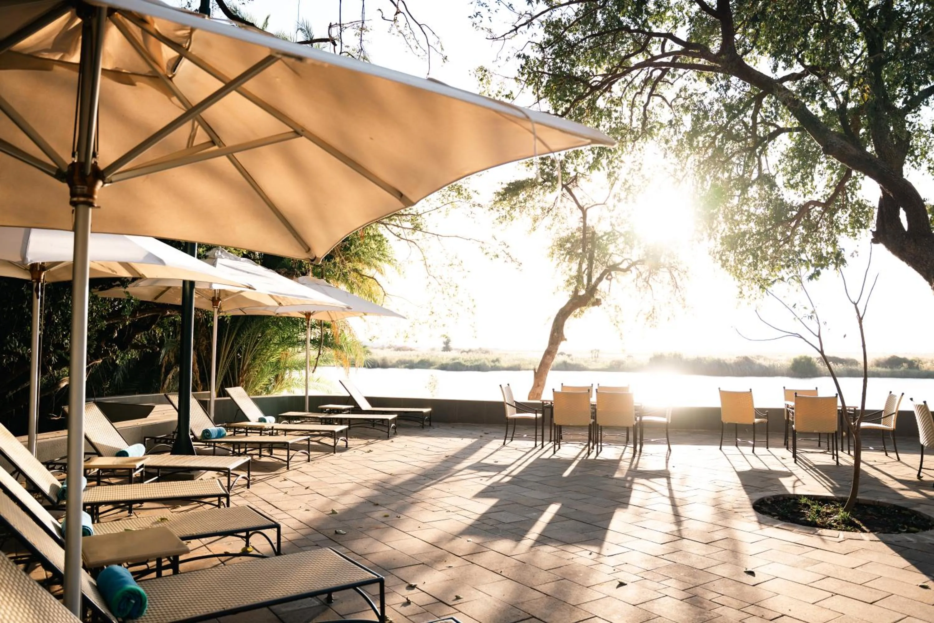 Patio in The Chobe Safari Lodge