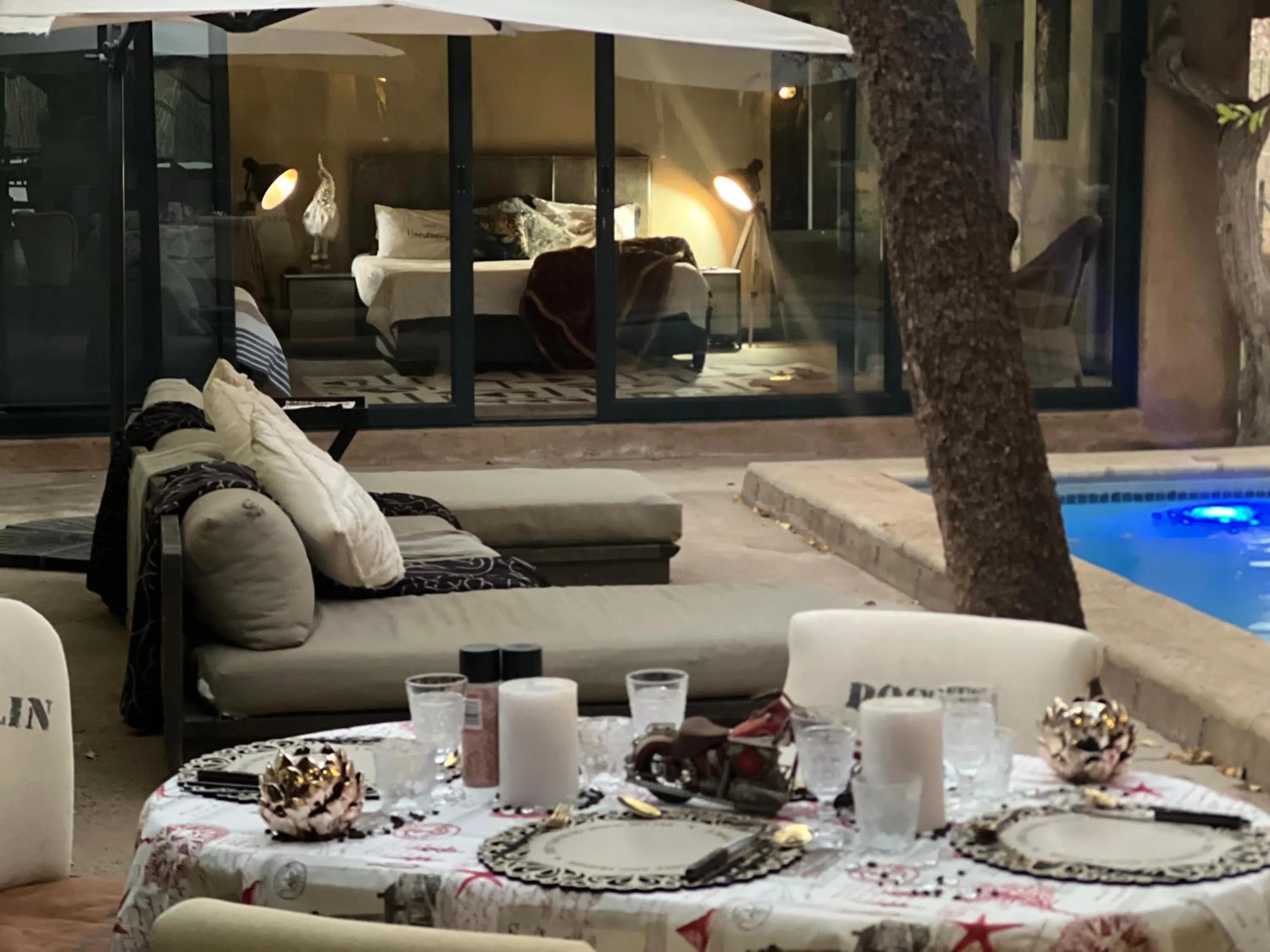 Garden view in Simba Safaris African Pride Exotic Lodge