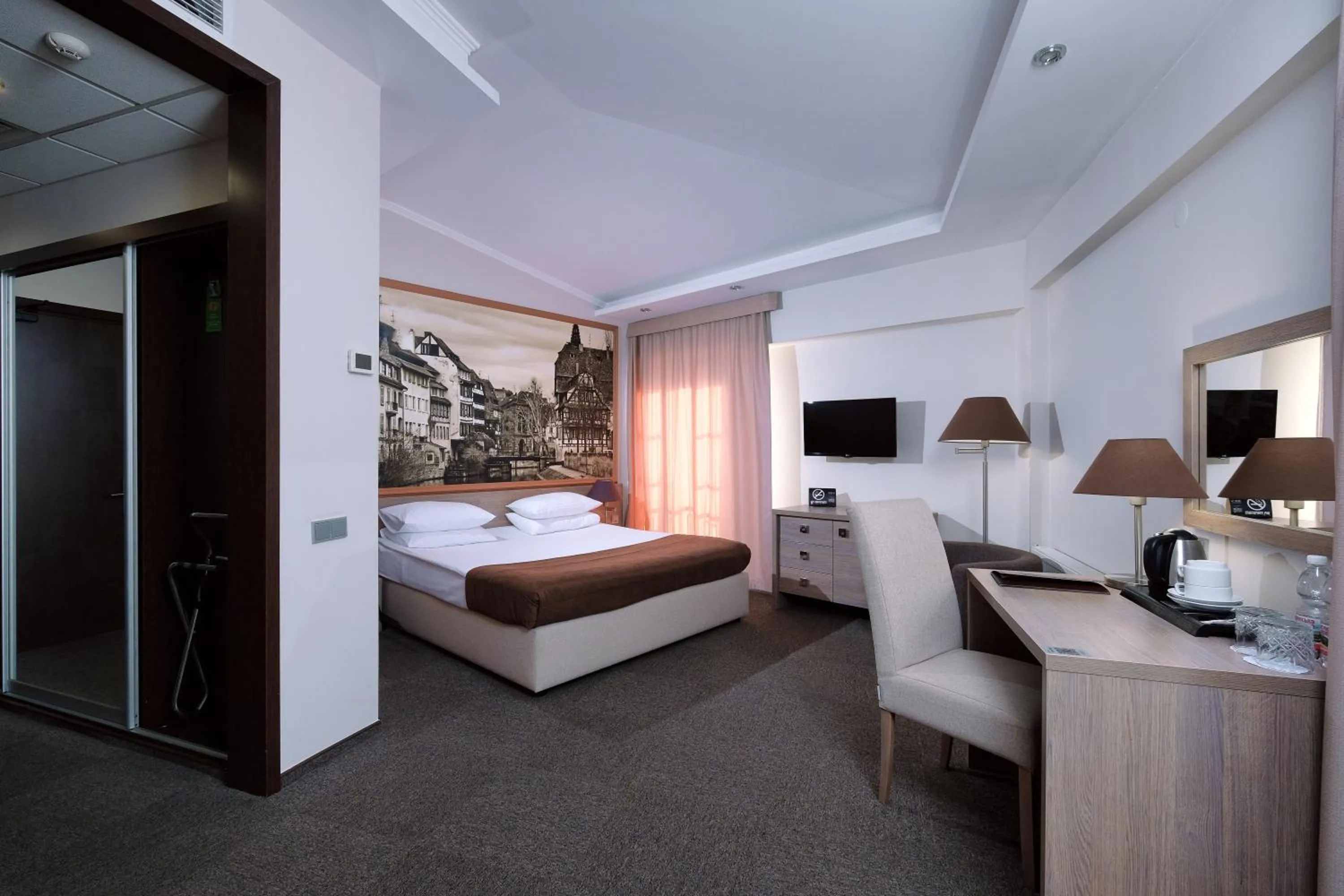 Bed in Rius Hotel Lviv