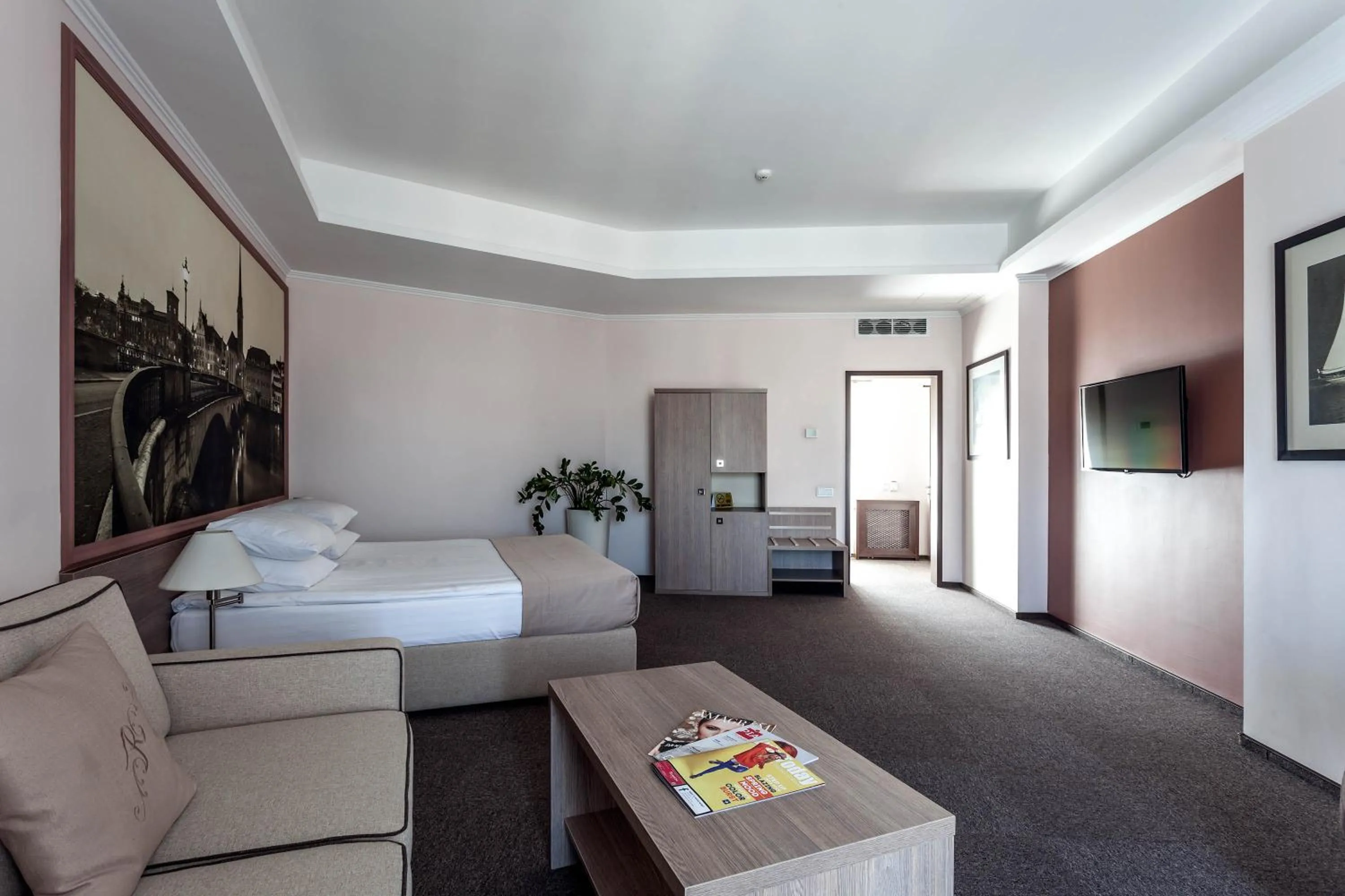 Photo of the whole room, Bed in Rius Hotel Lviv