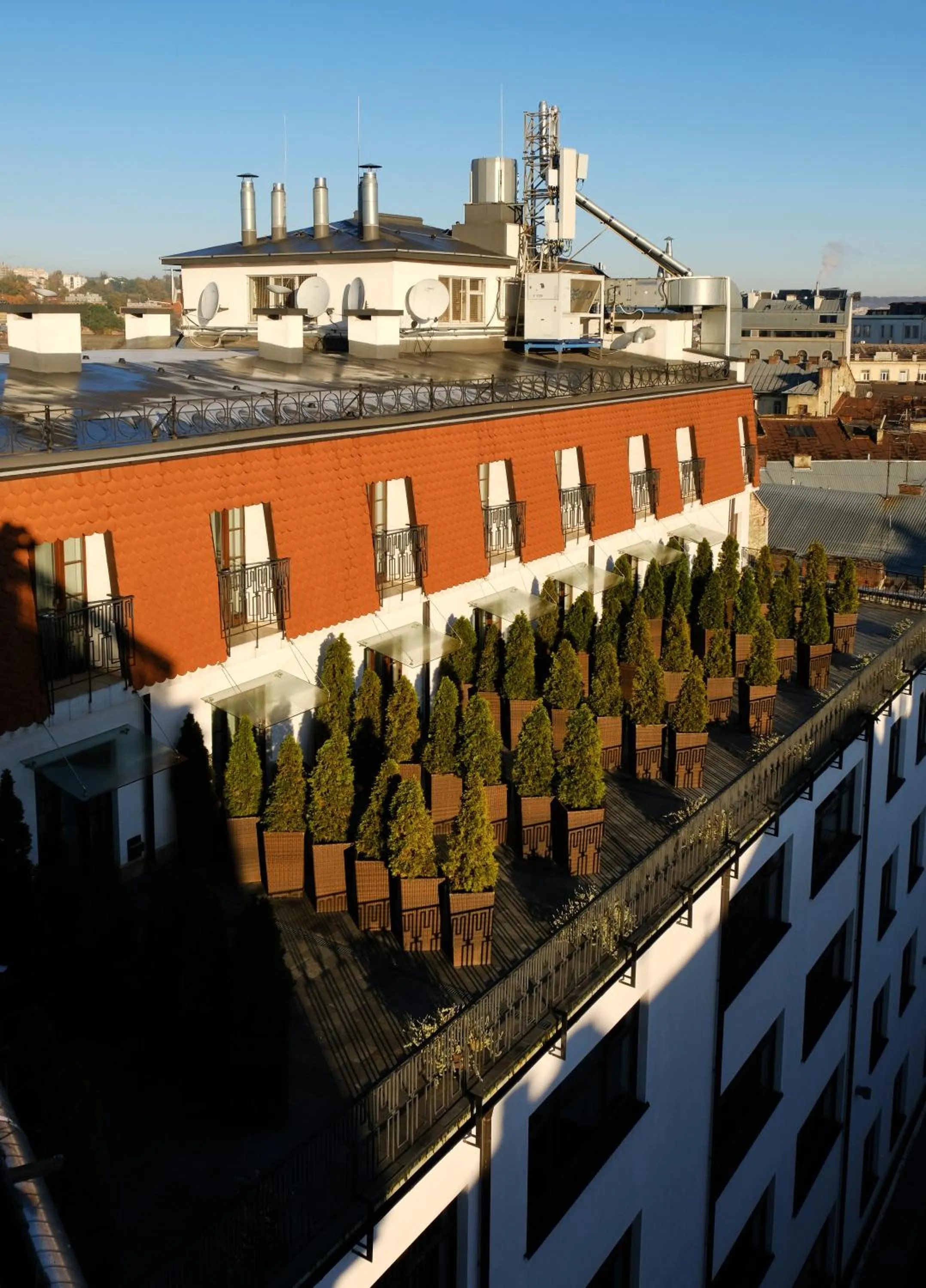 Balcony/Terrace in Rius Hotel Lviv