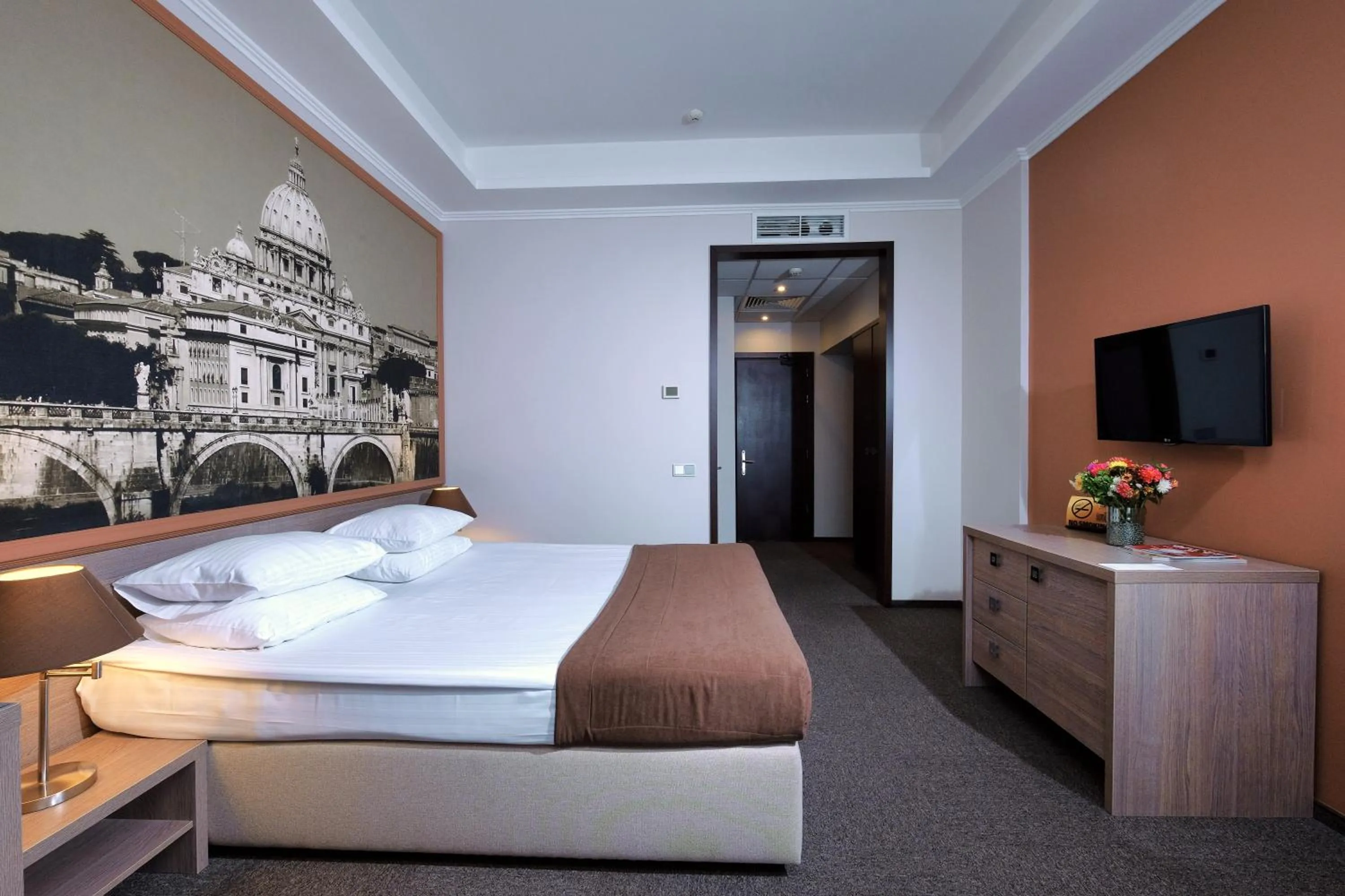 Bed in Rius Hotel Lviv